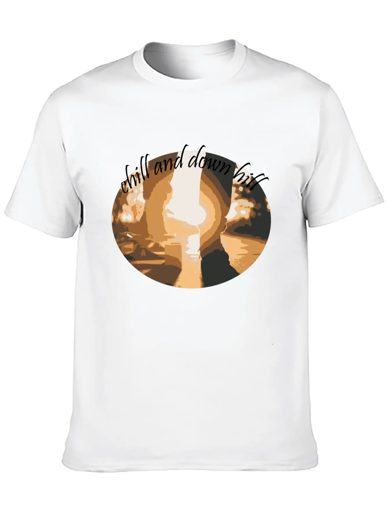 Chill And Down Hill Comfortable Minimalist Graphic Tee – Summer Style Essential