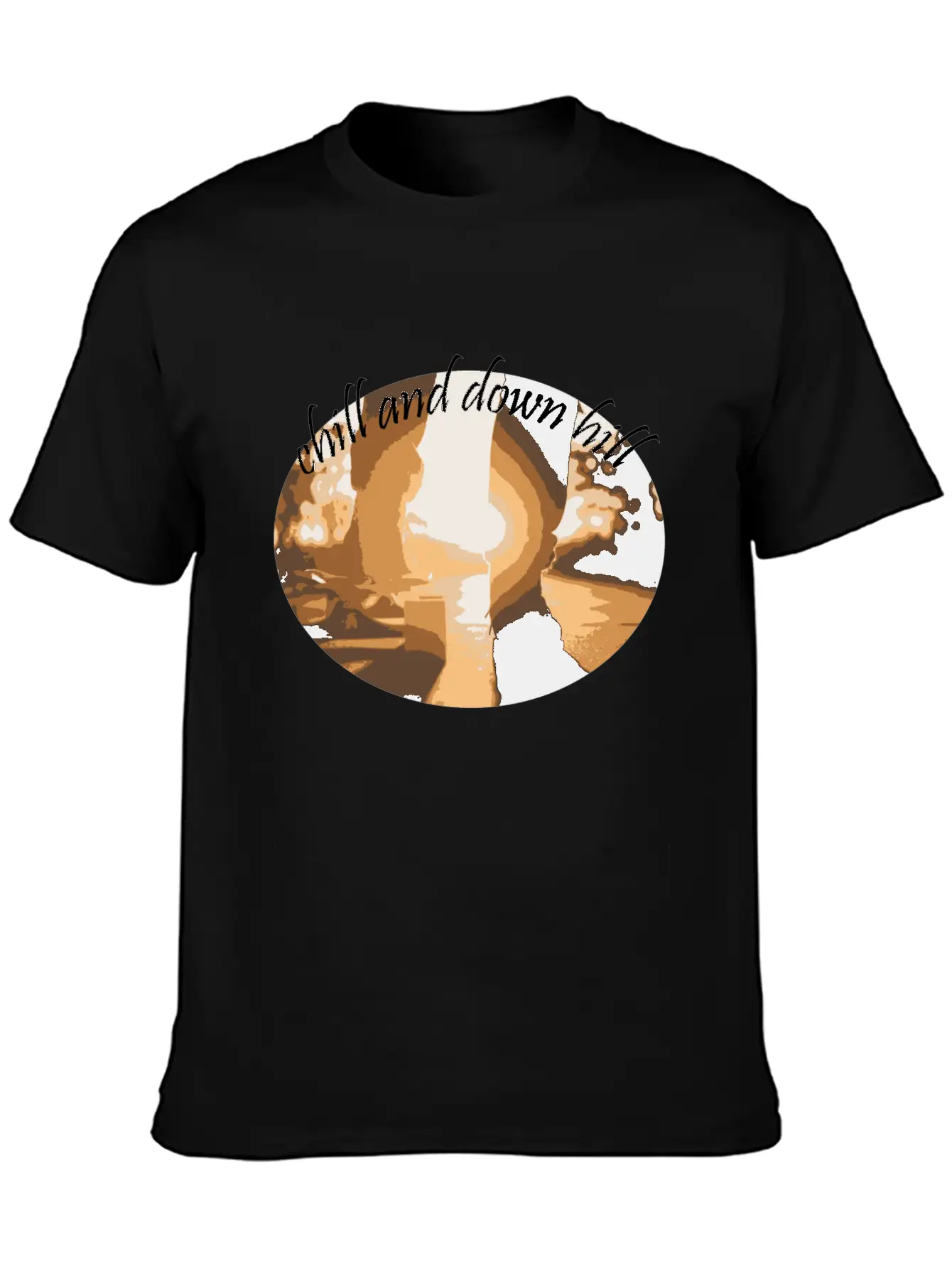 Chill And Down Hill Comfortable Minimalist Graphic Tee – Summer Style Essential