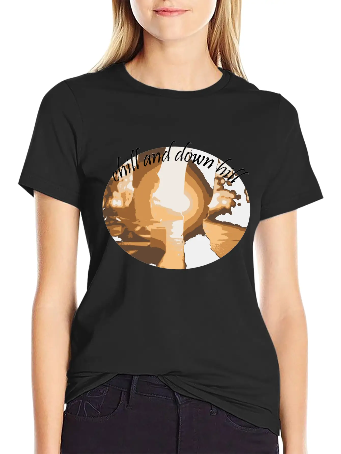 Chill And Down Hill Comfortable Minimalist Graphic Tee – Summer Style Essential
