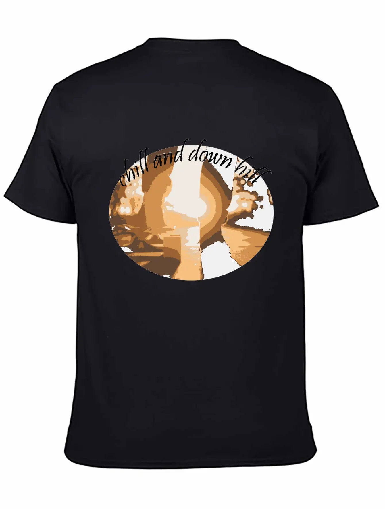 Chill And Down Hill Comfortable Minimalist Graphic Tee – Summer Style Essential