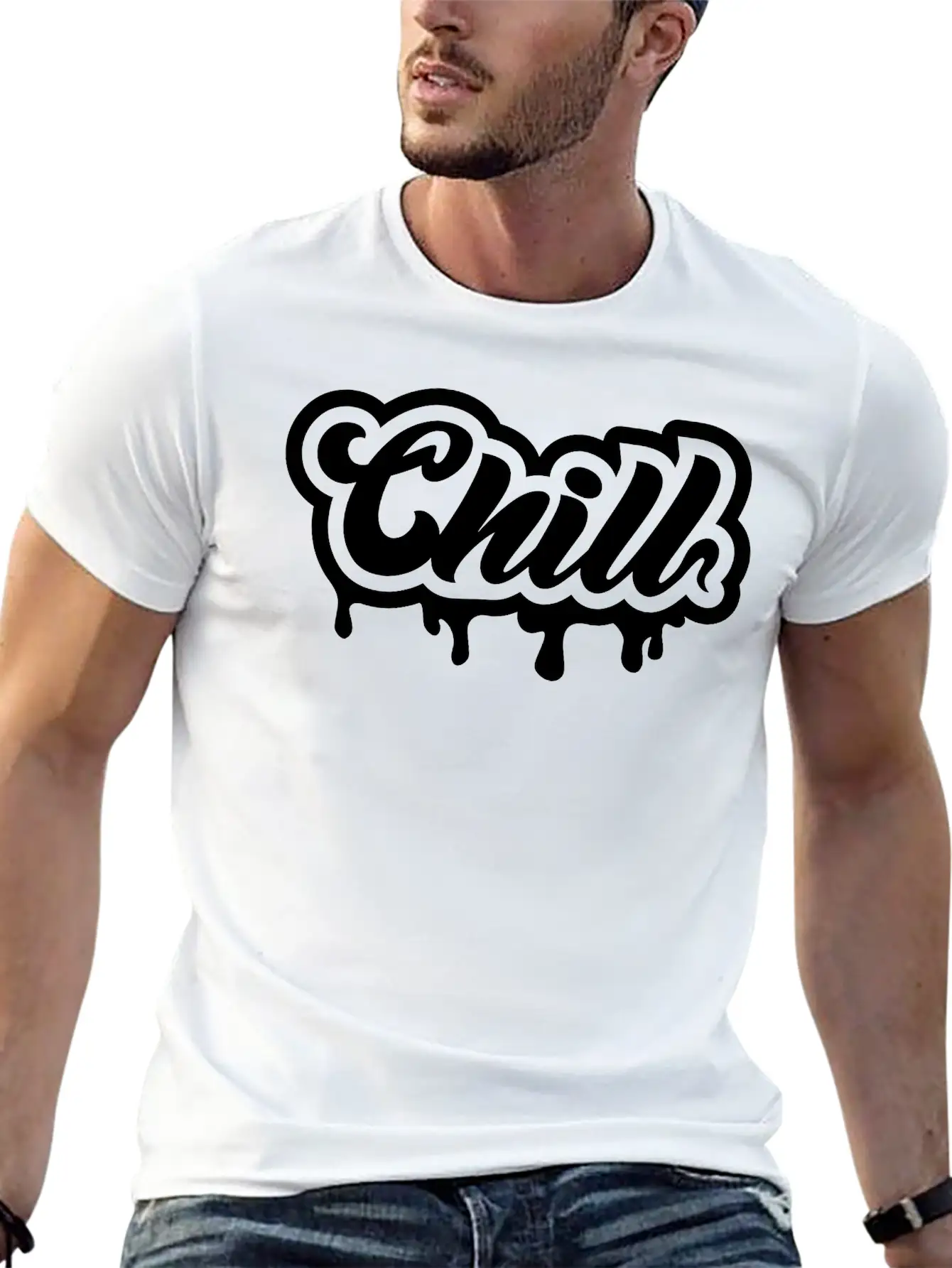 Chill - Dark Unisex Short Sleeve Soft Cotton T-Shirt – Casual Everyday Wear