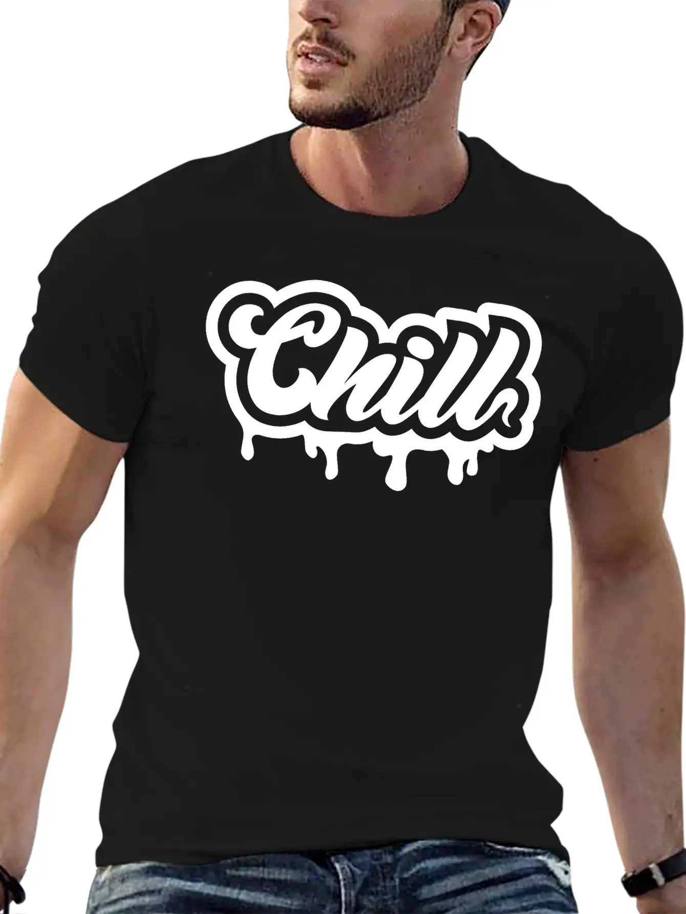 Chill - Dark Unisex Short Sleeve Soft Cotton T-Shirt – Casual Everyday Wear