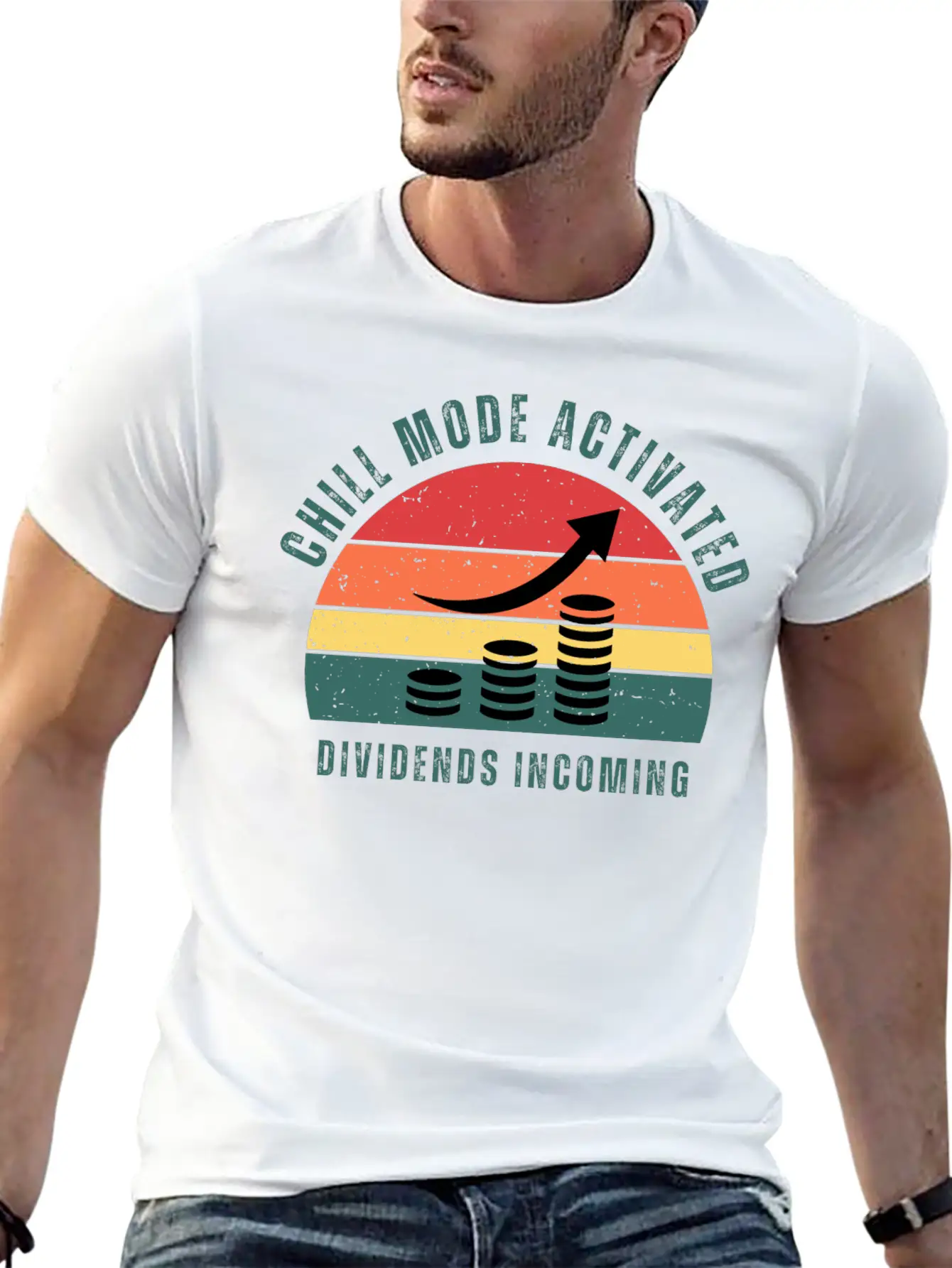 Chill Mode Activated, Dividends Incoming Comfortable Minimalist Graphic Tee – Summer Style Essential