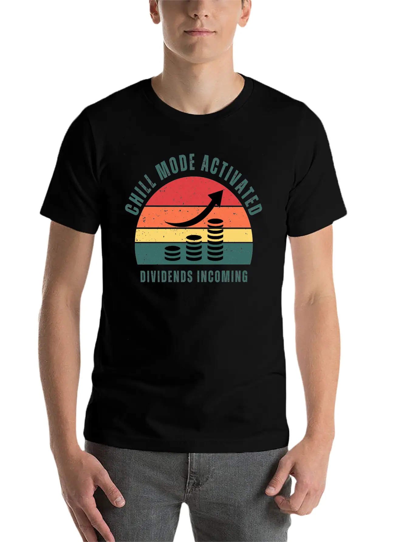 Chill Mode Activated, Dividends Incoming Comfortable Minimalist Graphic Tee – Summer Style Essential