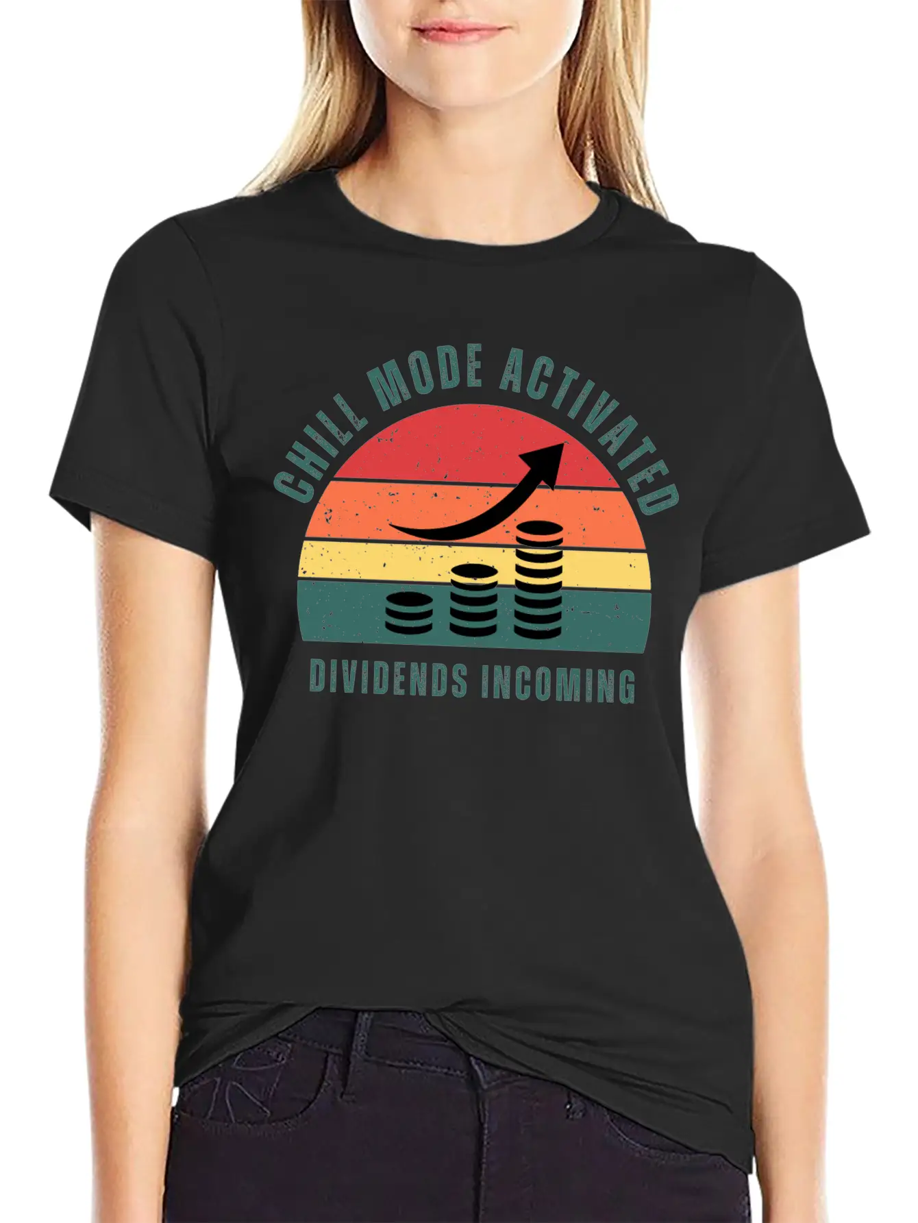 Chill Mode Activated, Dividends Incoming Comfortable Minimalist Graphic Tee – Summer Style Essential