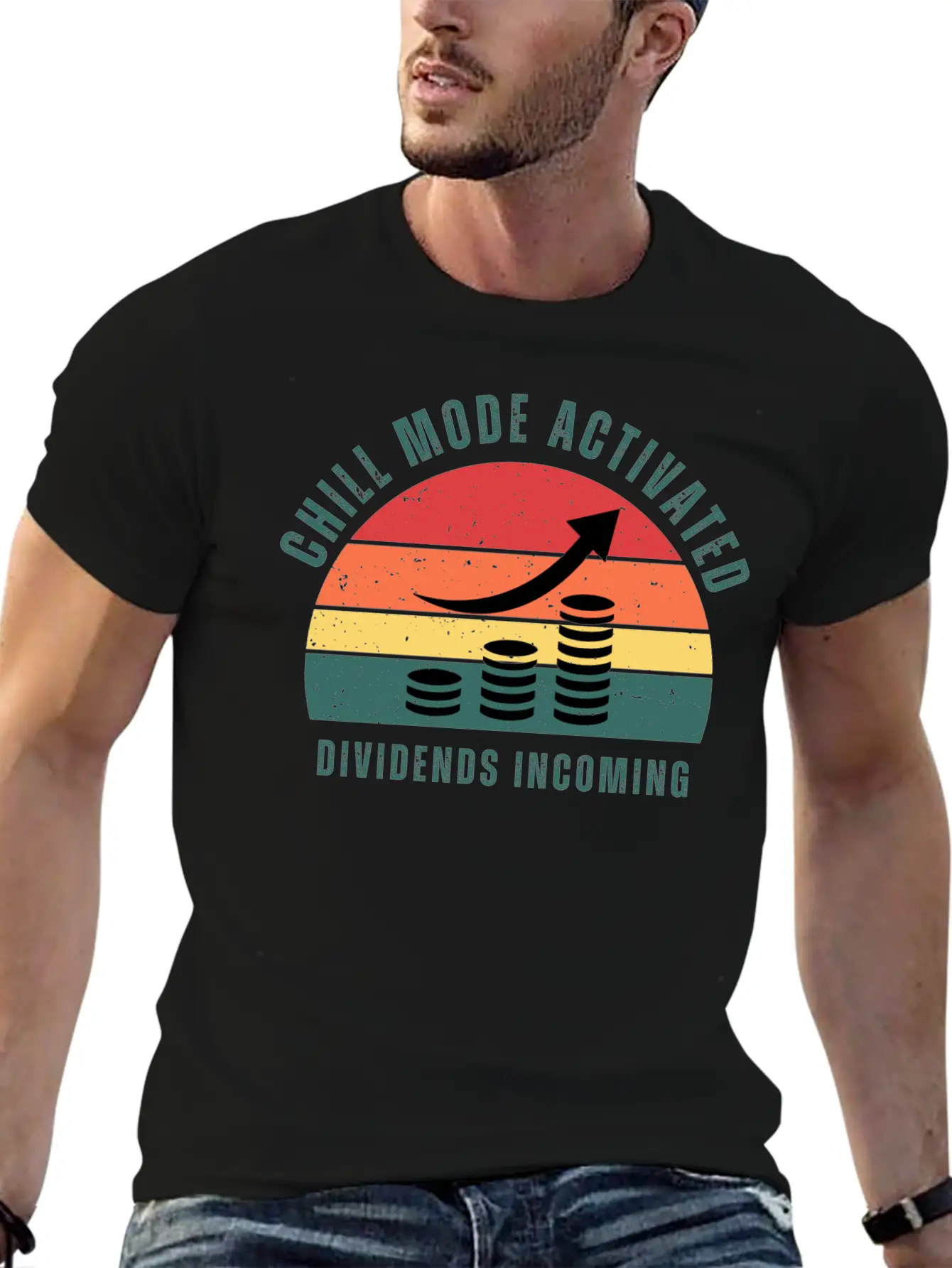 Chill Mode Activated, Dividends Incoming Comfortable Minimalist Graphic Tee – Summer Style Essential