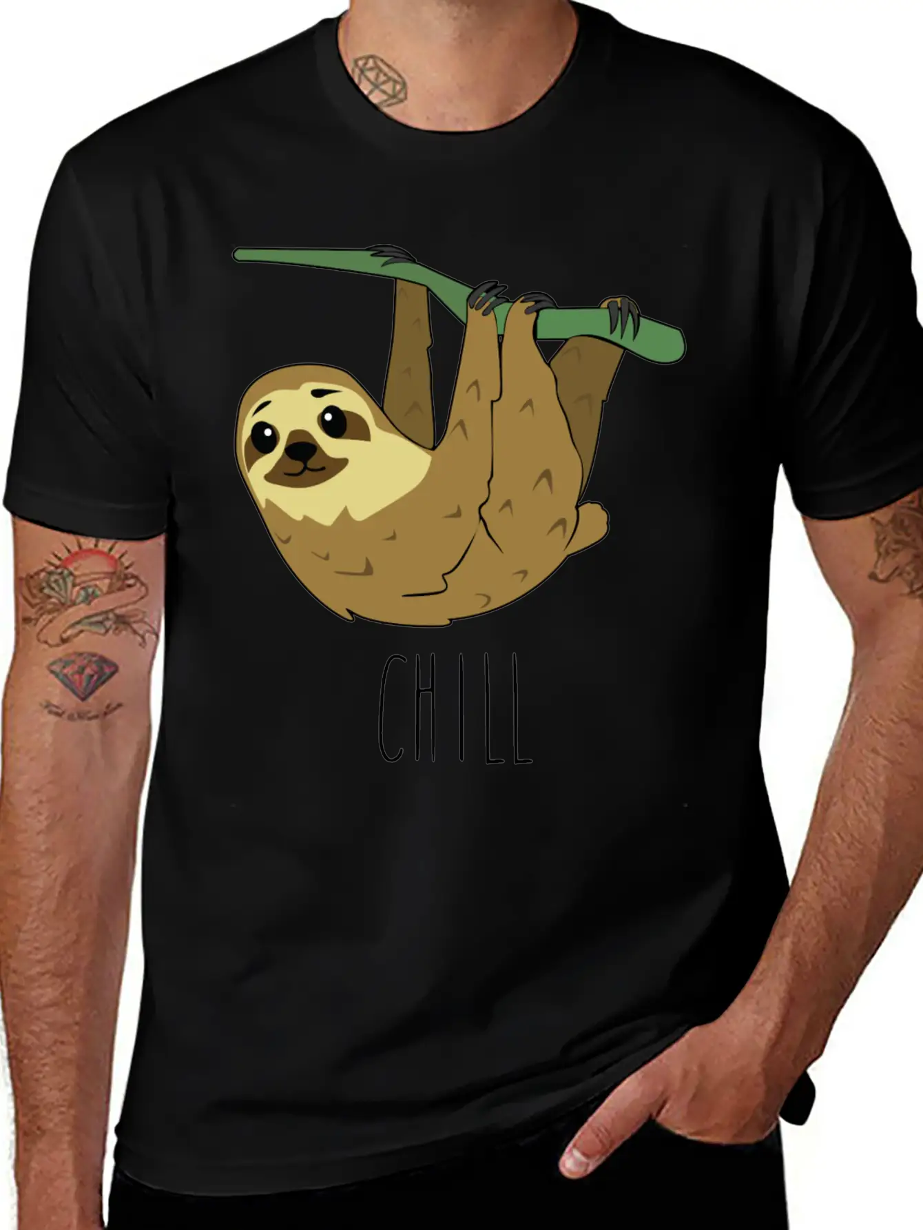 CHILL Sloth Timeless Short Sleeve Tee – Comfy And Minimalist Design