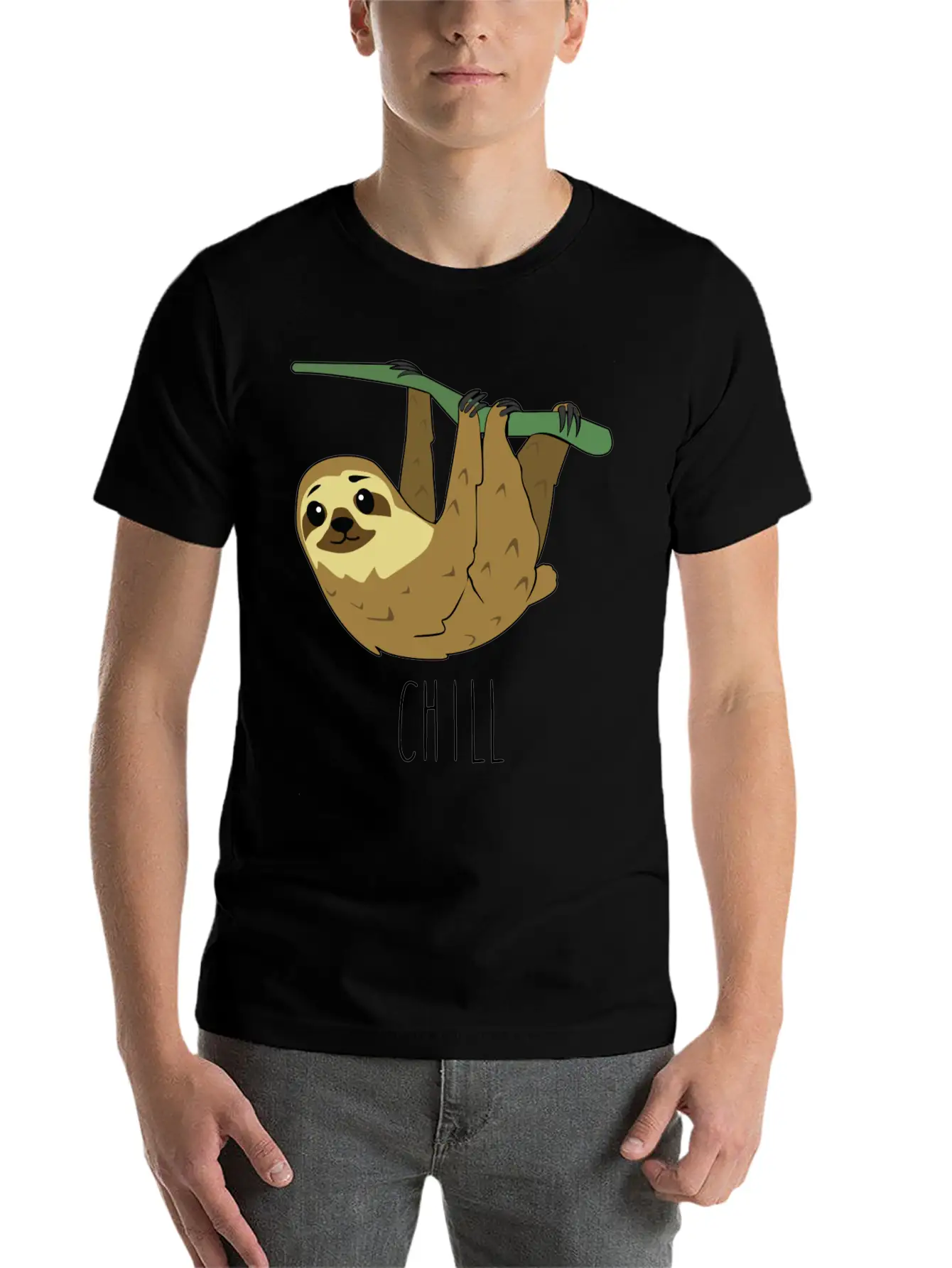 CHILL Sloth Timeless Short Sleeve Tee – Comfy And Minimalist Design