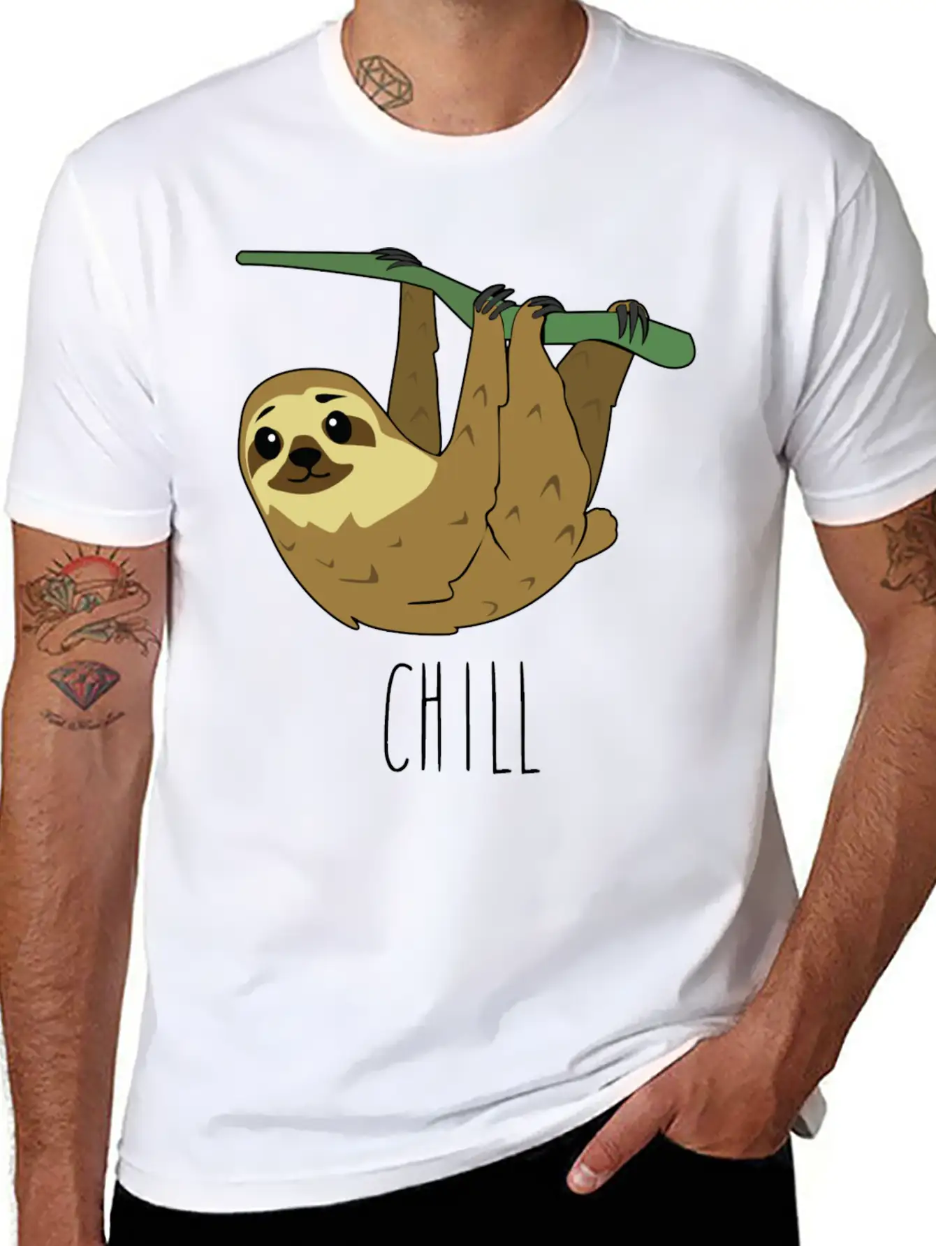 CHILL Sloth Timeless Short Sleeve Tee – Comfy And Minimalist Design
