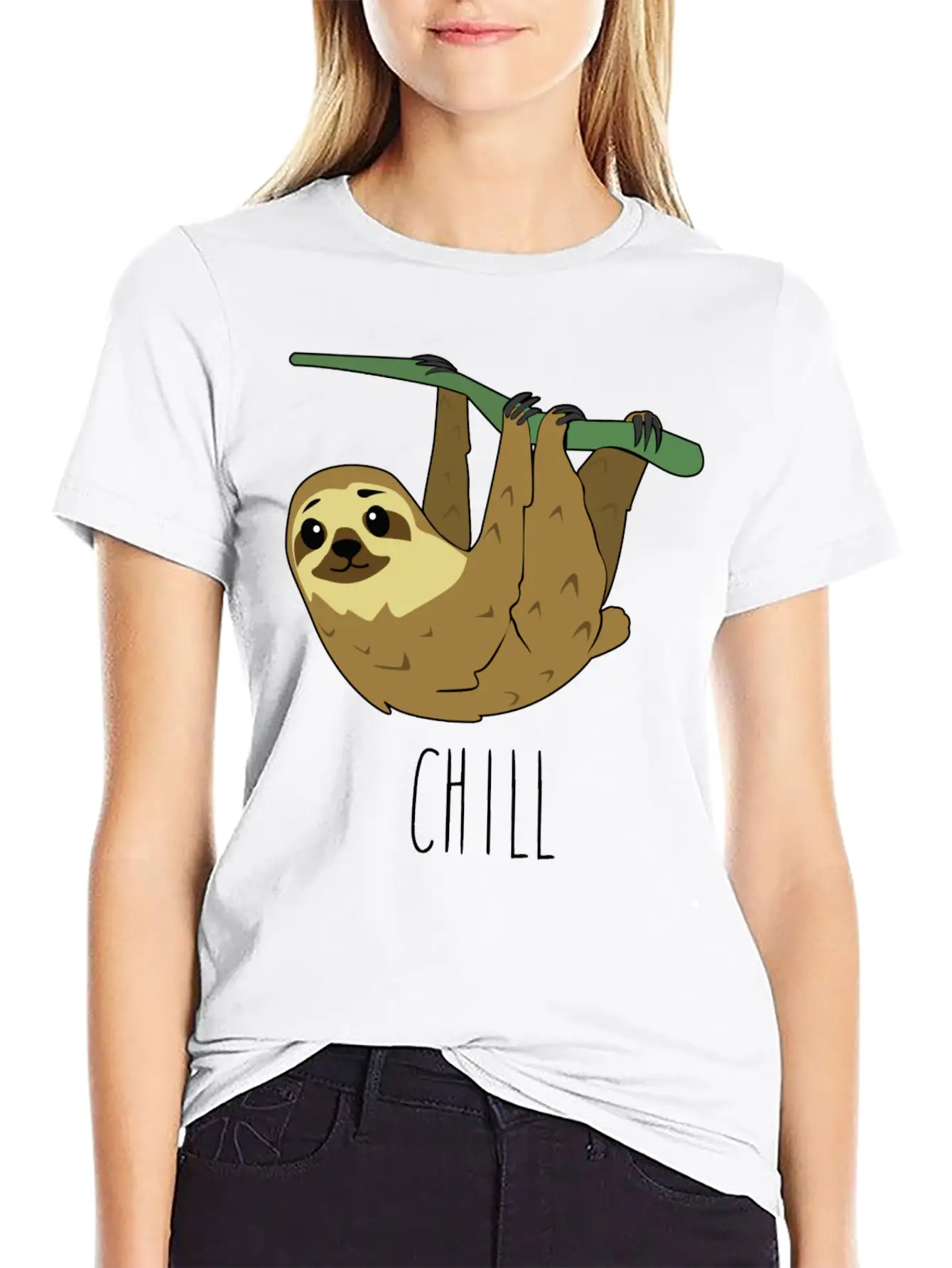 CHILL Sloth Timeless Short Sleeve Tee – Comfy And Minimalist Design