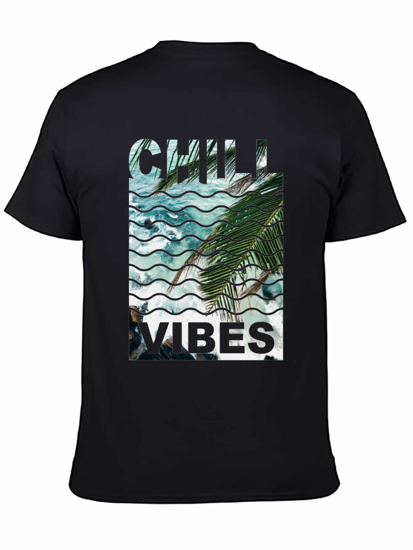 Chill Vibes Water Nature Stylish Everyday T-Shirt – Unisex Basic Cotton Tee