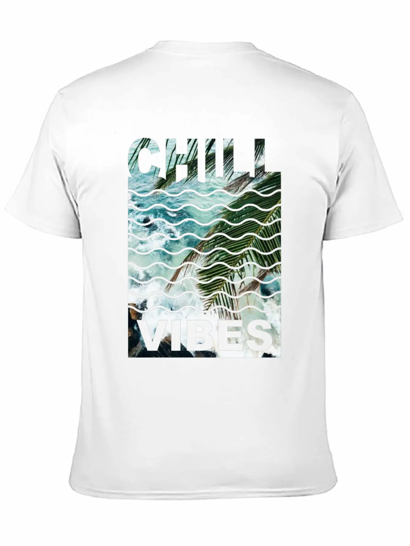 Chill Vibes Water Nature Stylish Everyday T-Shirt – Unisex Basic Cotton Tee