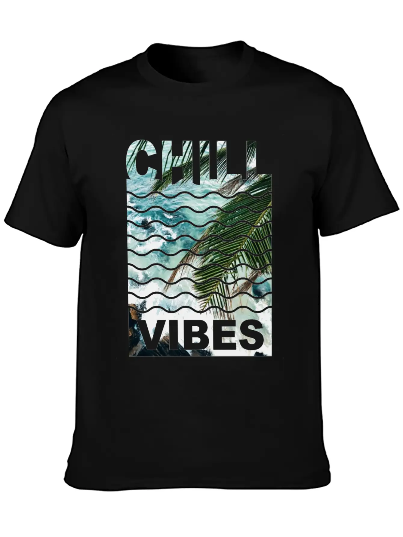 Chill Vibes Water Nature Stylish Everyday T-Shirt – Unisex Basic Cotton Tee
