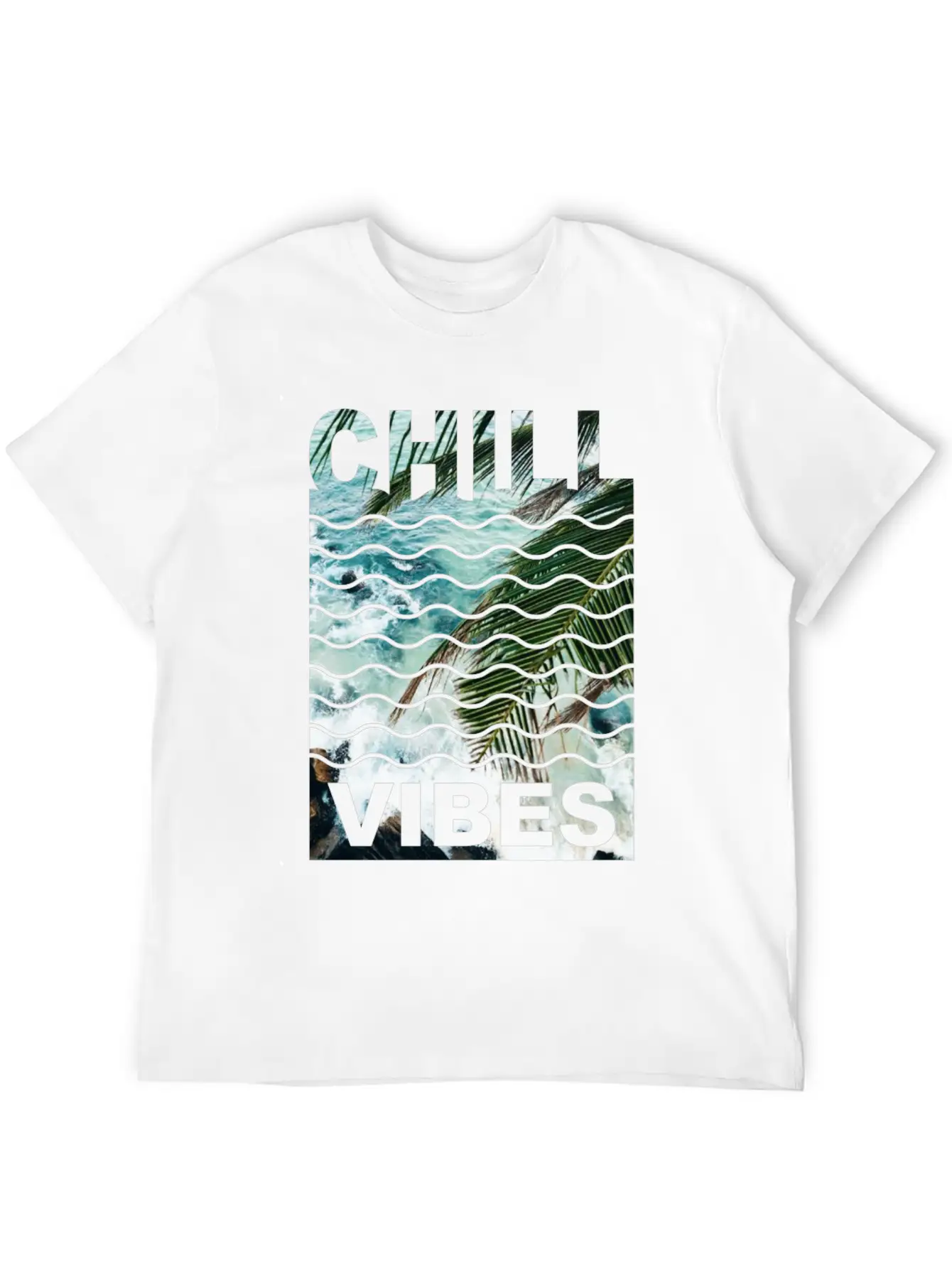 Chill Vibes Water Nature Stylish Everyday T-Shirt – Unisex Basic Cotton Tee