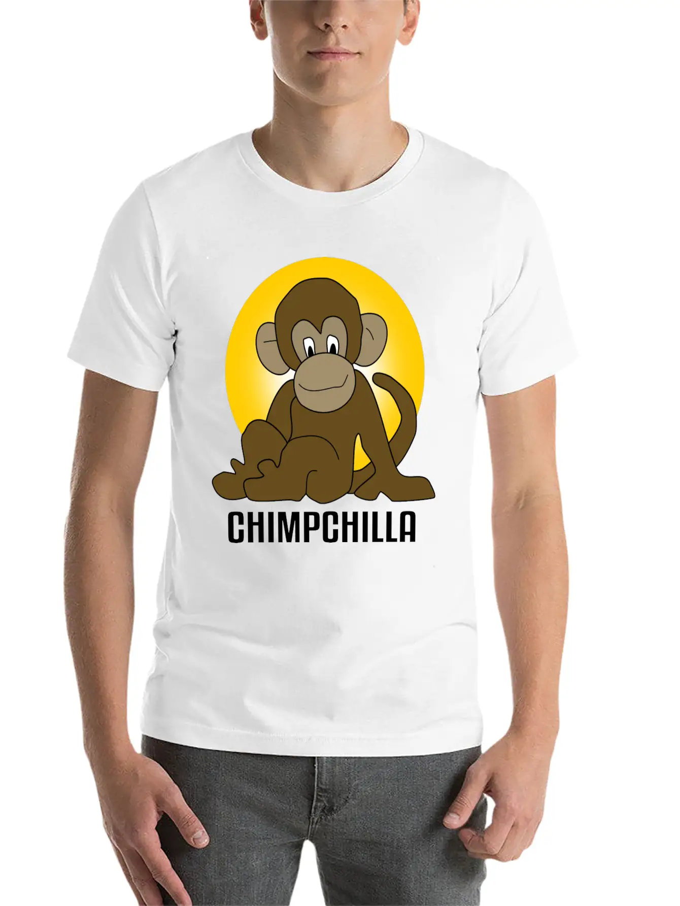 Chimp Chilla Ape Monkey Stylish Everyday T-Shirt – Unisex Basic Cotton Tee