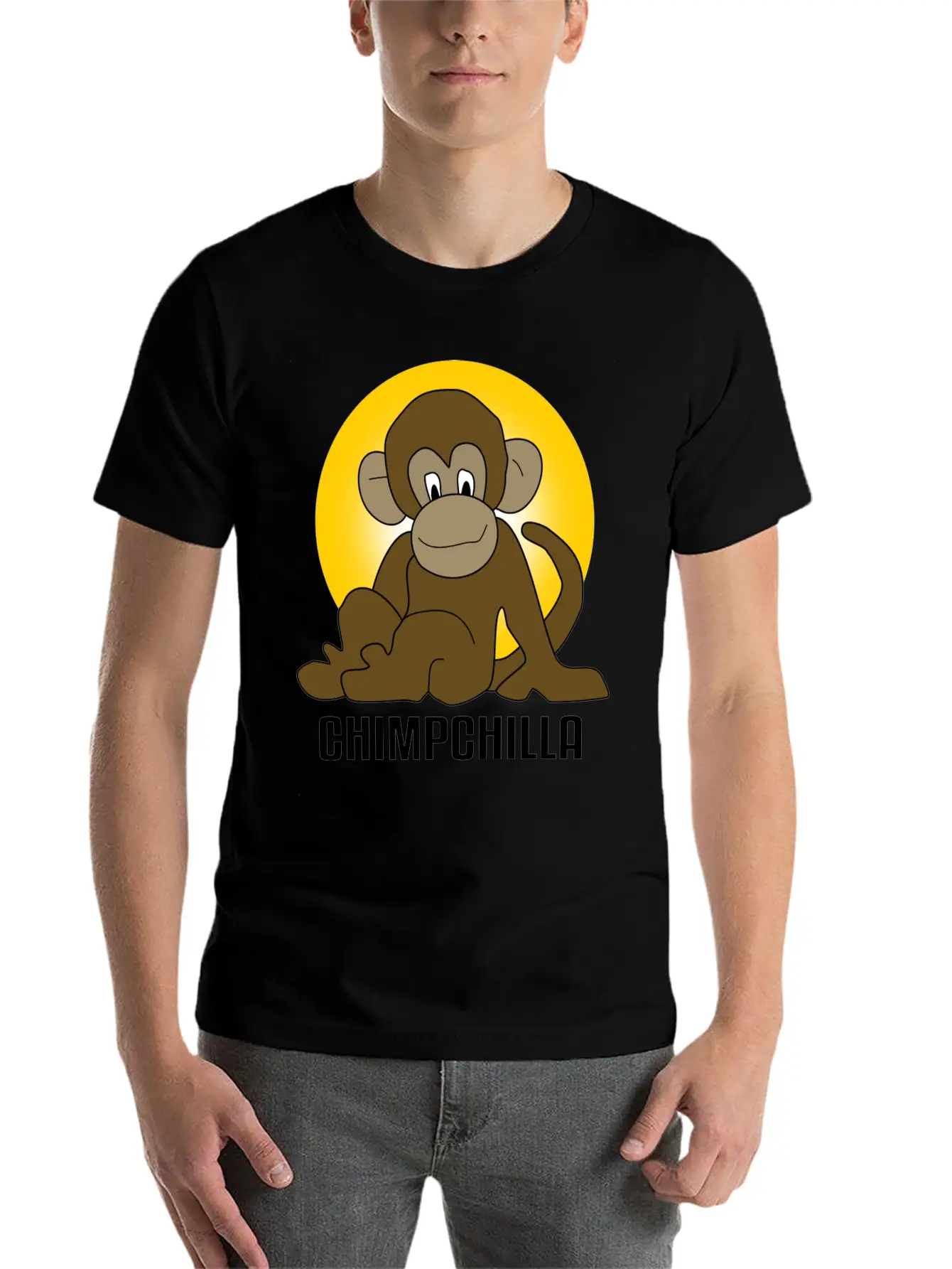 Chimp Chilla Ape Monkey Stylish Everyday T-Shirt – Unisex Basic Cotton Tee