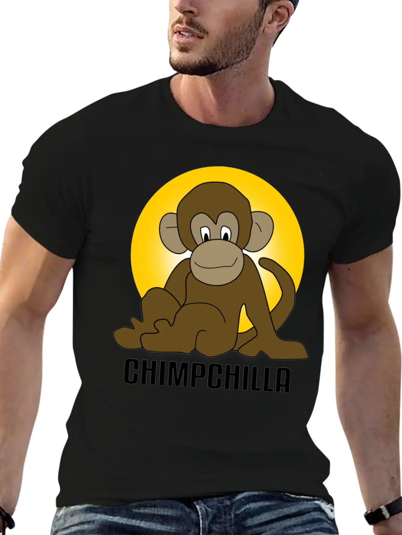 Chimp Chilla Ape Monkey Stylish Everyday T-Shirt – Unisex Basic Cotton Tee