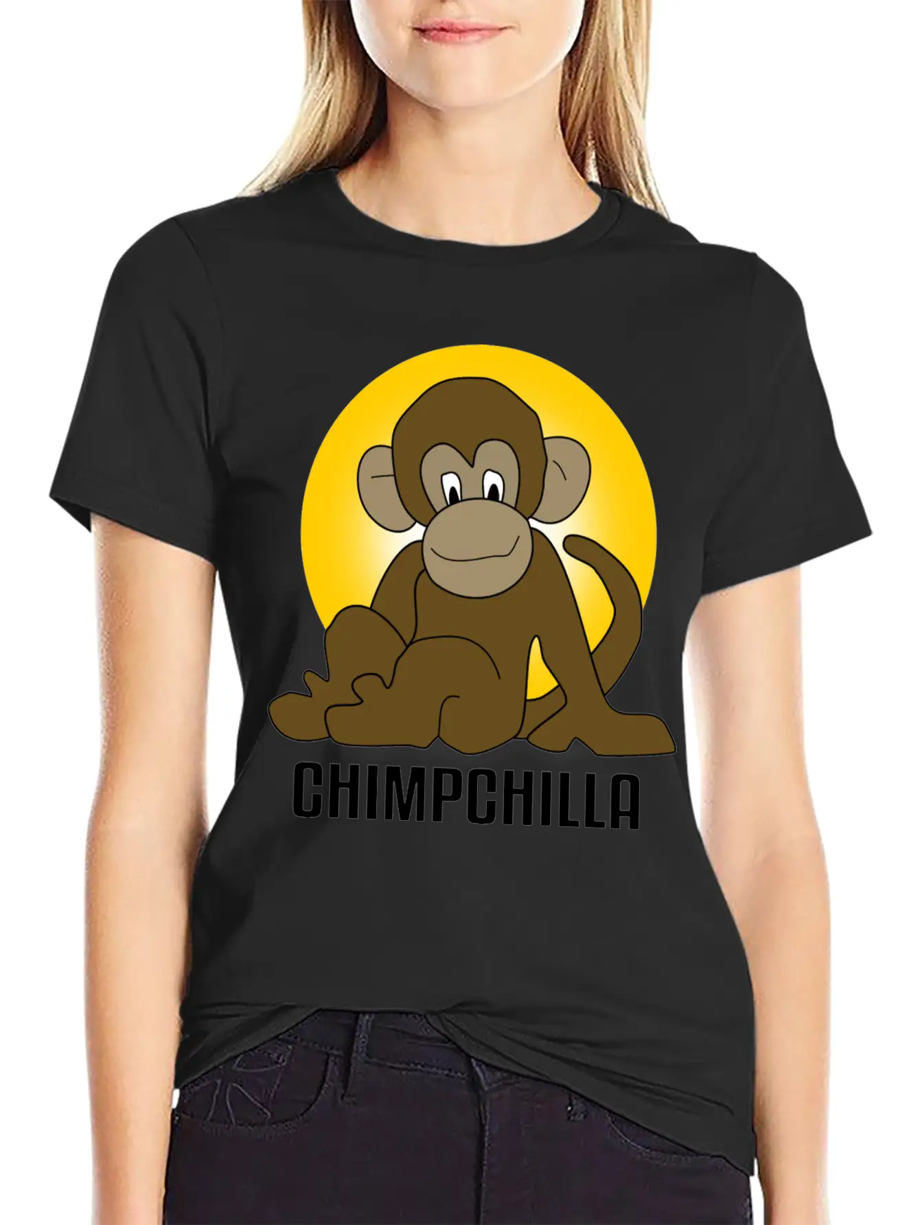 Chimp Chilla Ape Monkey Stylish Everyday T-Shirt – Unisex Basic Cotton Tee