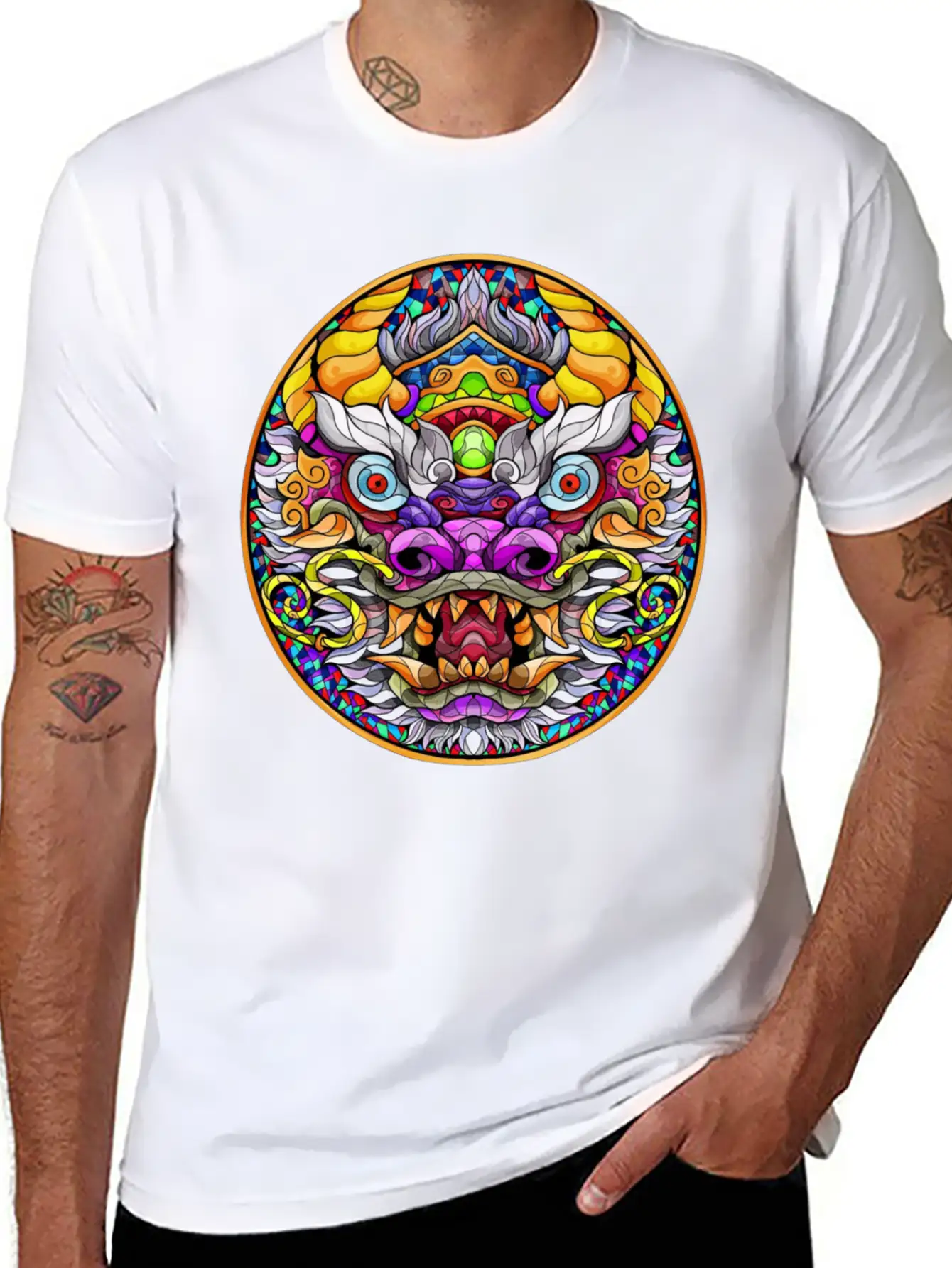 Chinese Dragon Stylish Everyday T-Shirt – Unisex Basic Cotton Tee