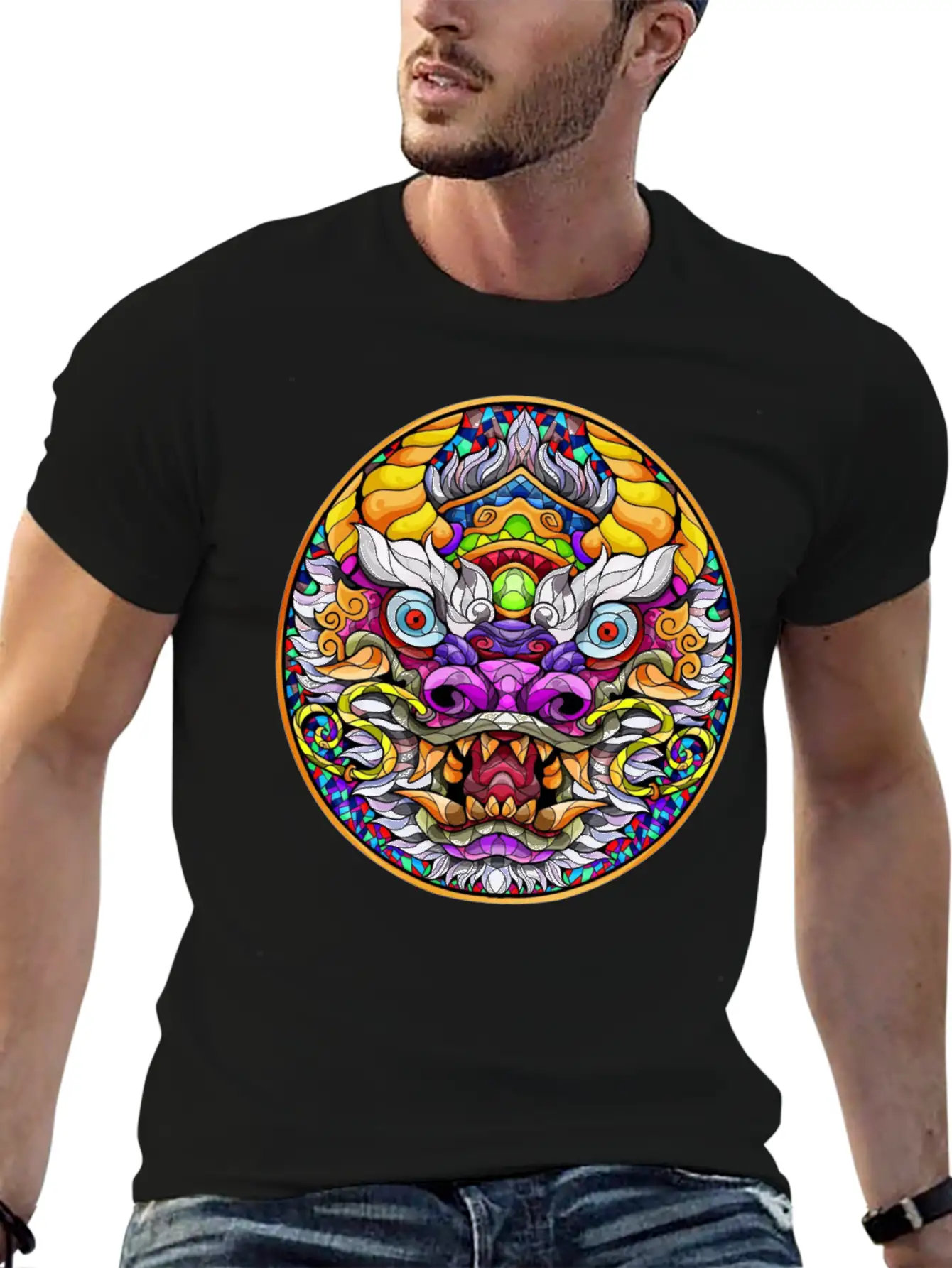 Chinese Dragon Stylish Everyday T-Shirt – Unisex Basic Cotton Tee
