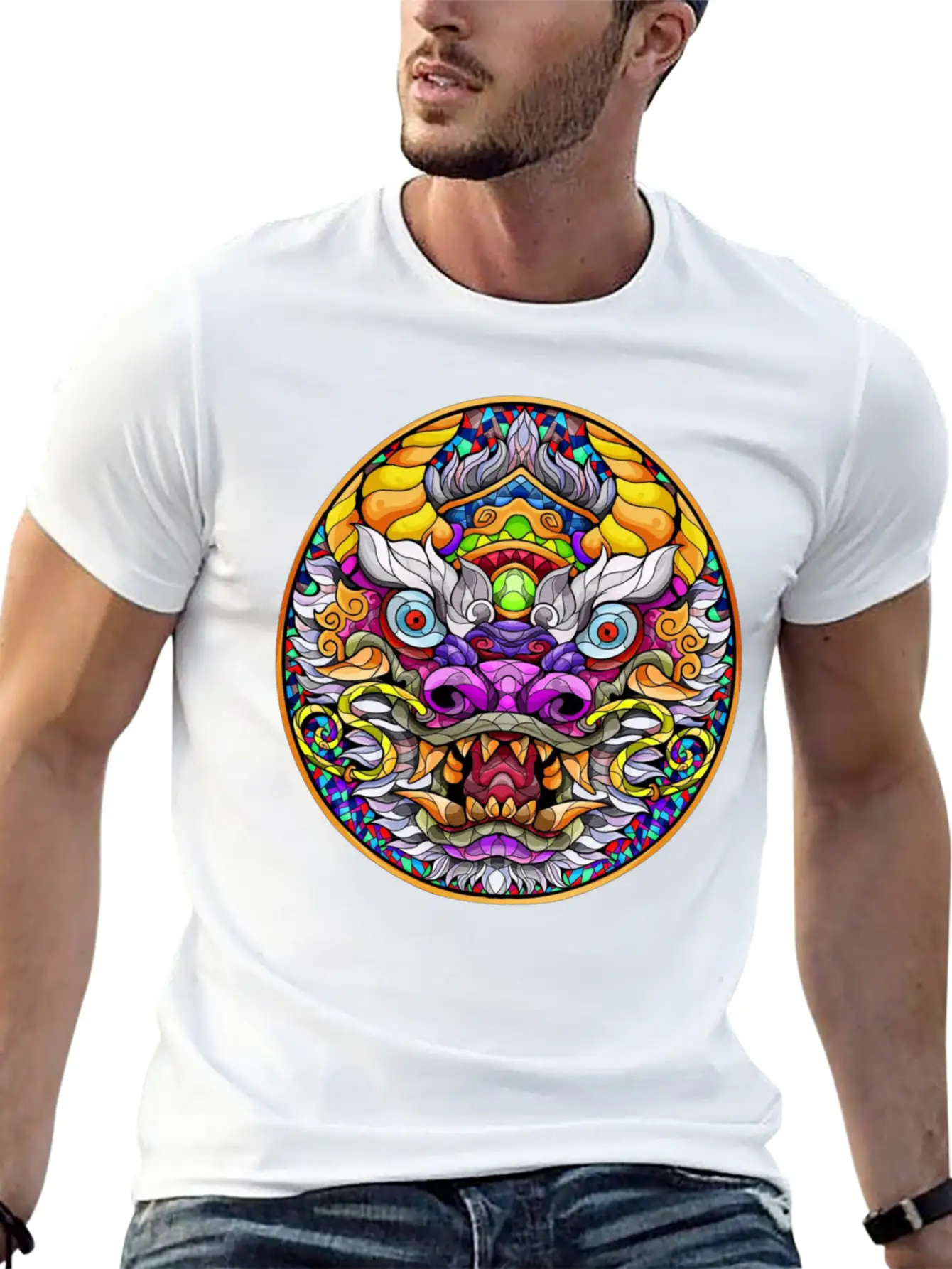 Chinese Dragon Stylish Everyday T-Shirt – Unisex Basic Cotton Tee
