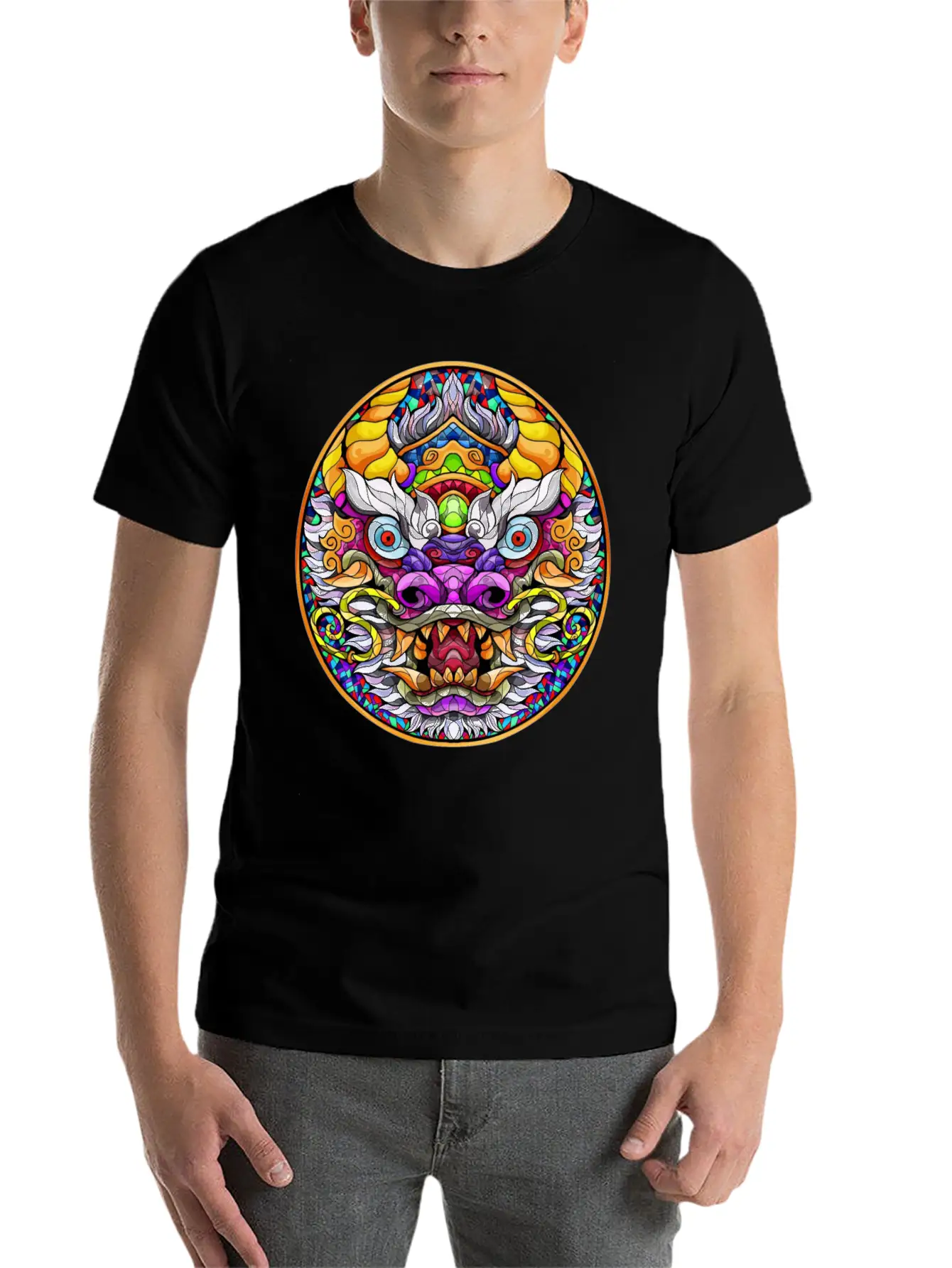 Chinese Dragon Stylish Everyday T-Shirt – Unisex Basic Cotton Tee