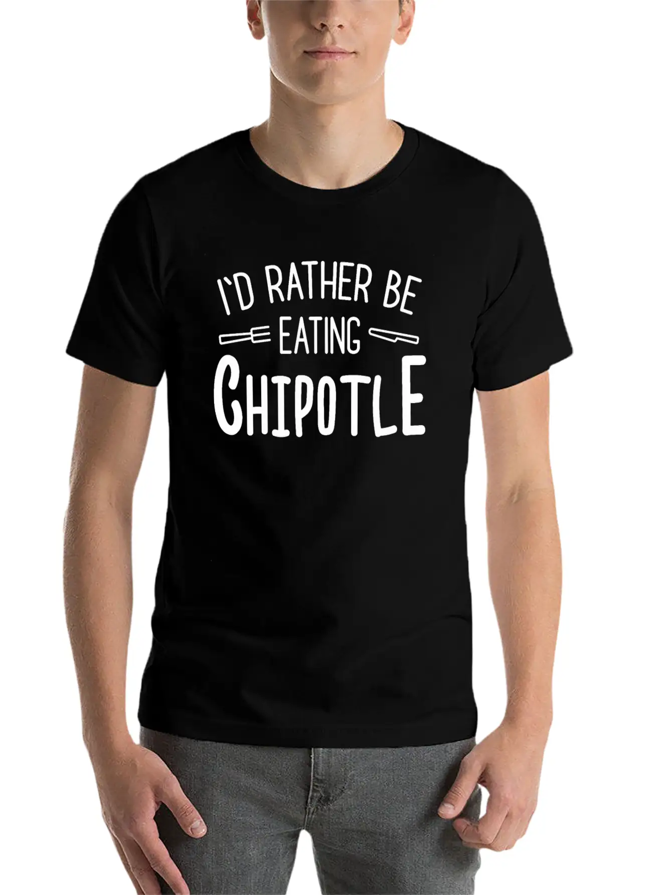 Chipotle Mexican Food Rather Be Funny Jalapeno Basic Graphic T-Shirt – Daily Comfort In Soft Cotton