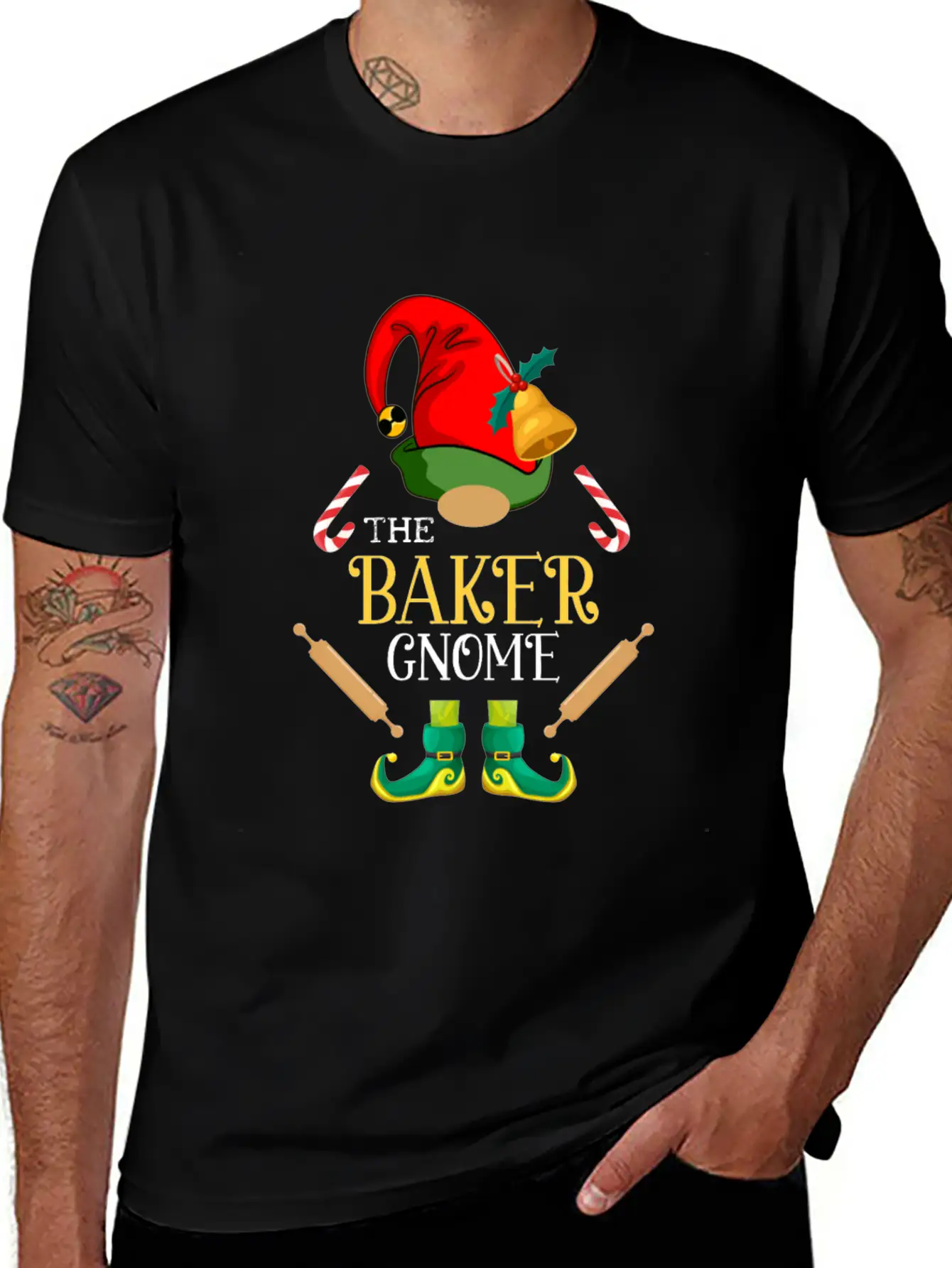 Chistmas Season The BakerGnome Stylish Everyday T-Shirt – Unisex Basic Cotton Tee