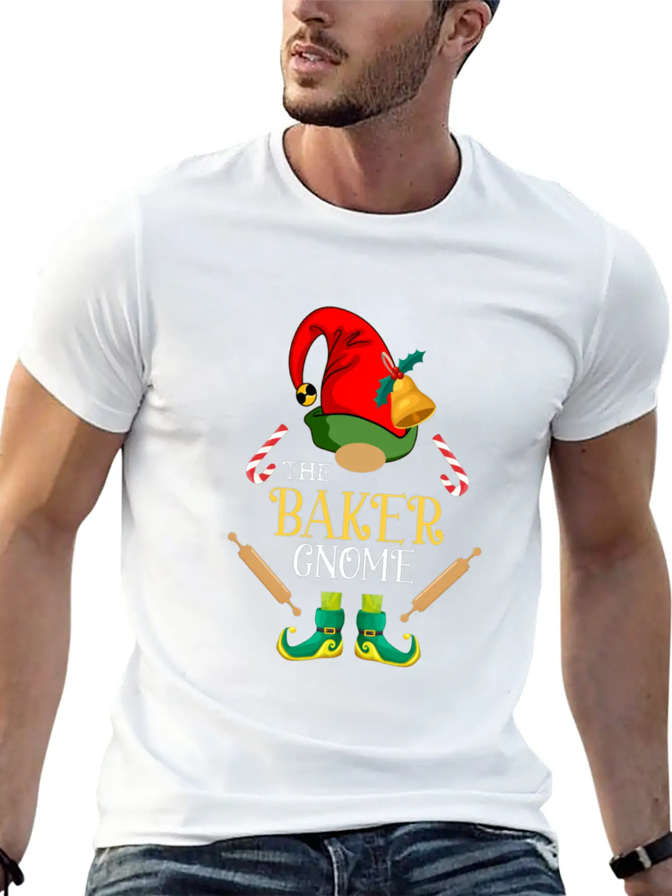 Chistmas Season The BakerGnome Stylish Everyday T-Shirt – Unisex Basic Cotton Tee