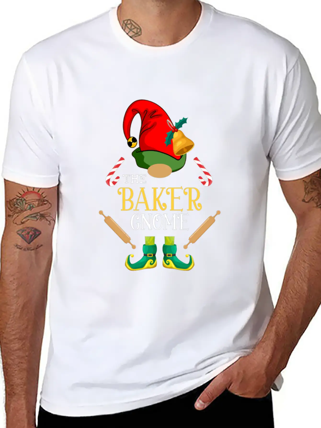 Chistmas Season The BakerGnome Stylish Everyday T-Shirt – Unisex Basic Cotton Tee