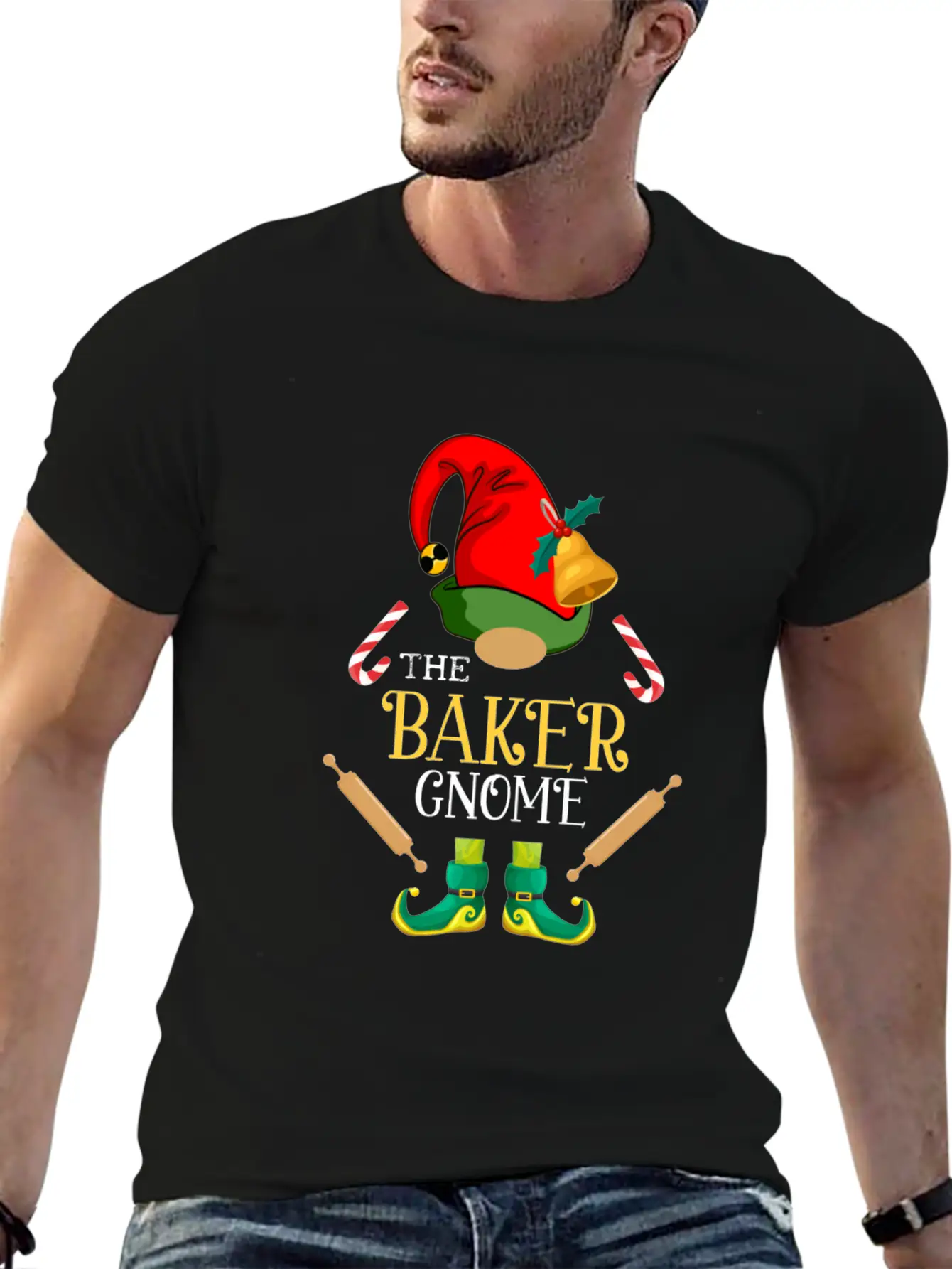 Chistmas Season The BakerGnome Stylish Everyday T-Shirt – Unisex Basic Cotton Tee