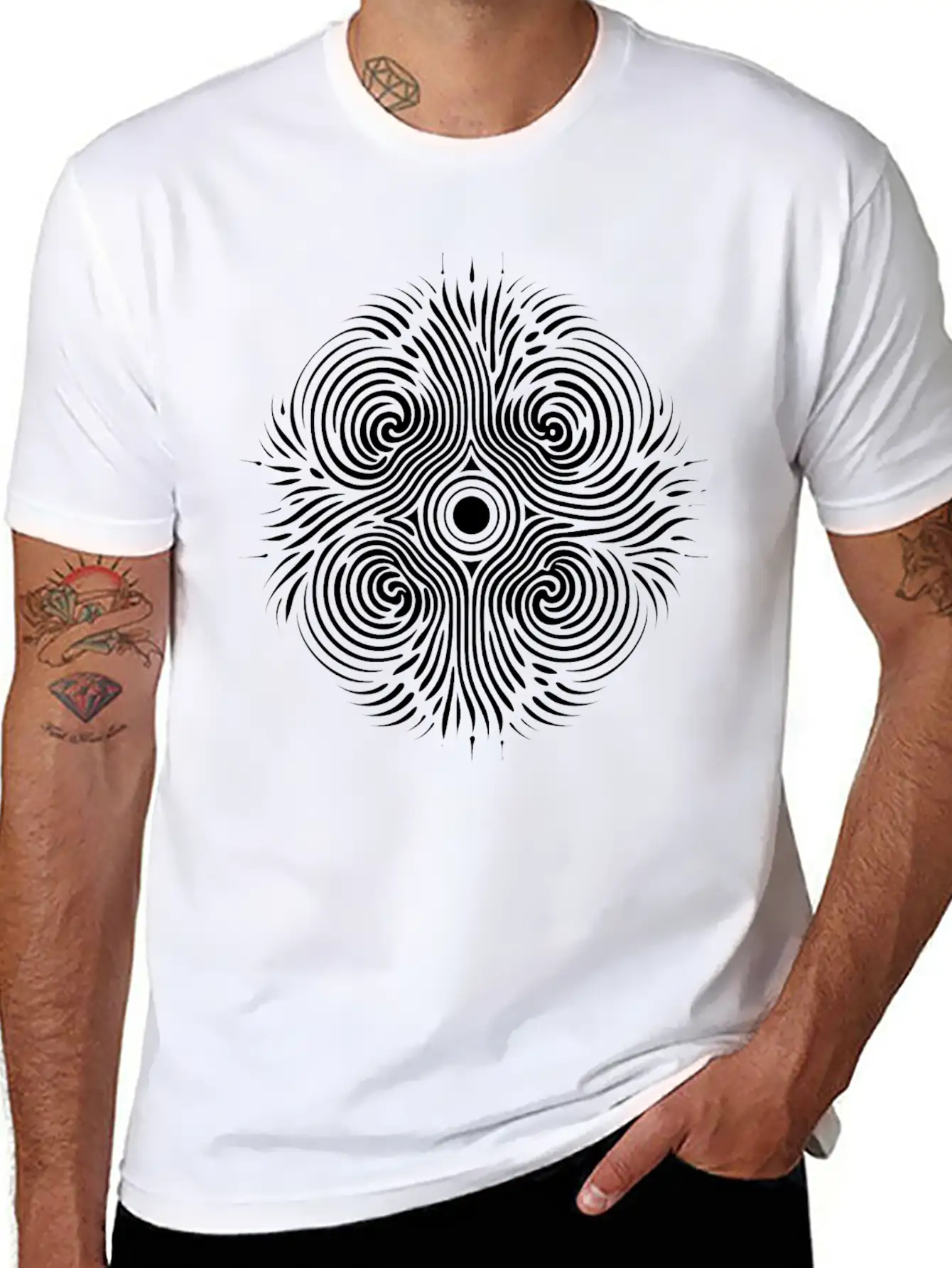 Chladni Oscillation: Unique Fashion Design Stylish Everyday T-Shirt – Unisex Basic Cotton Tee