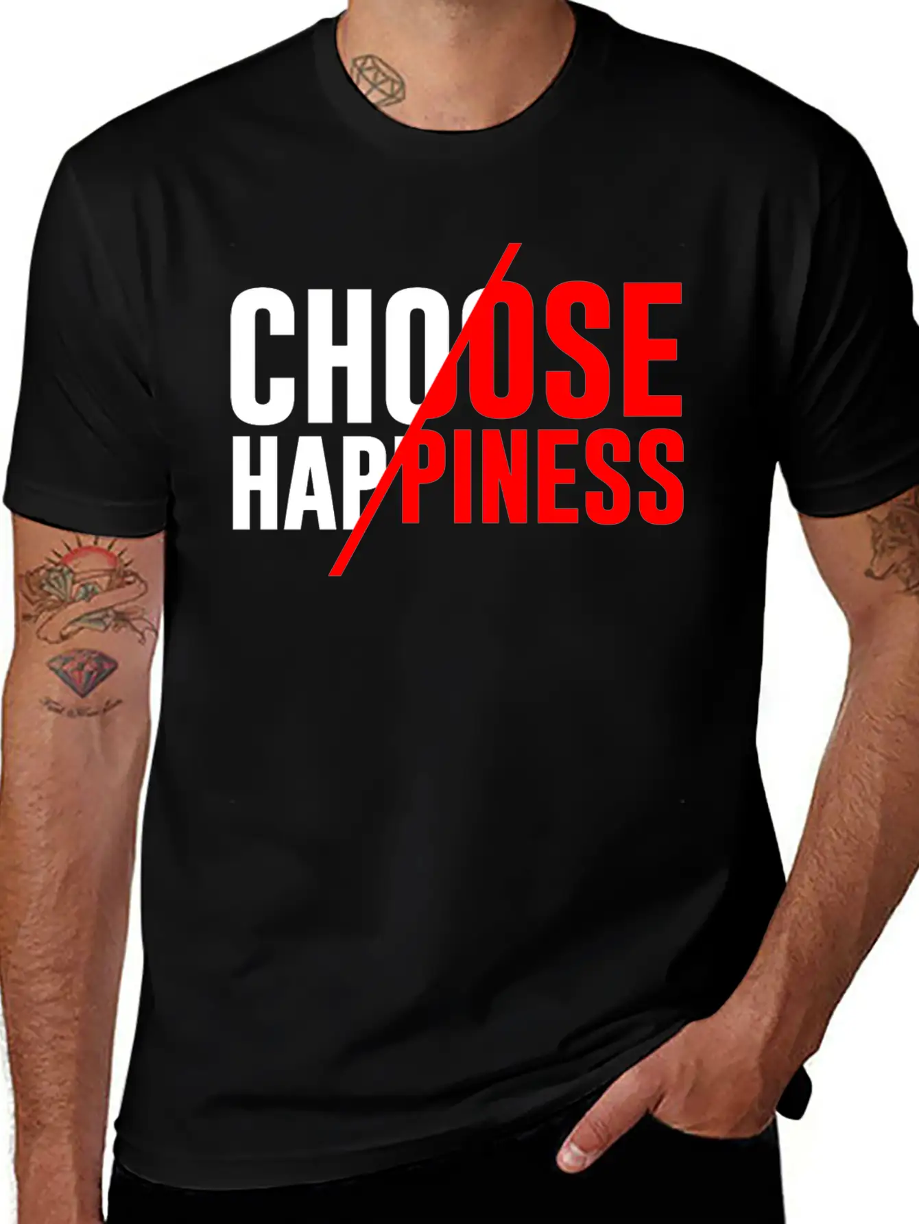 Choose Happiness Essential Unisex Summer Tee – Soft Cotton Casual Fit