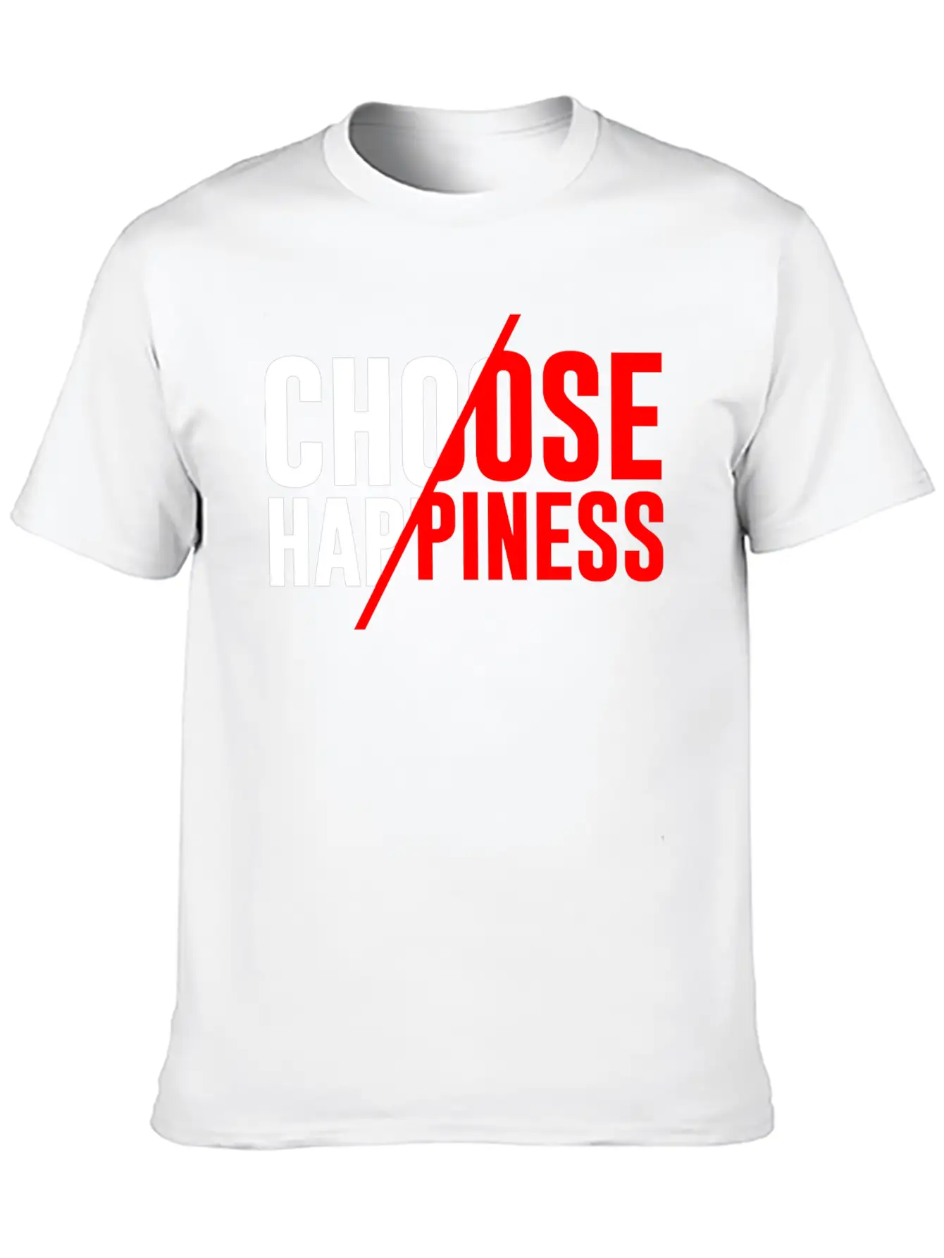 Choose Happiness Essential Unisex Summer Tee – Soft Cotton Casual Fit