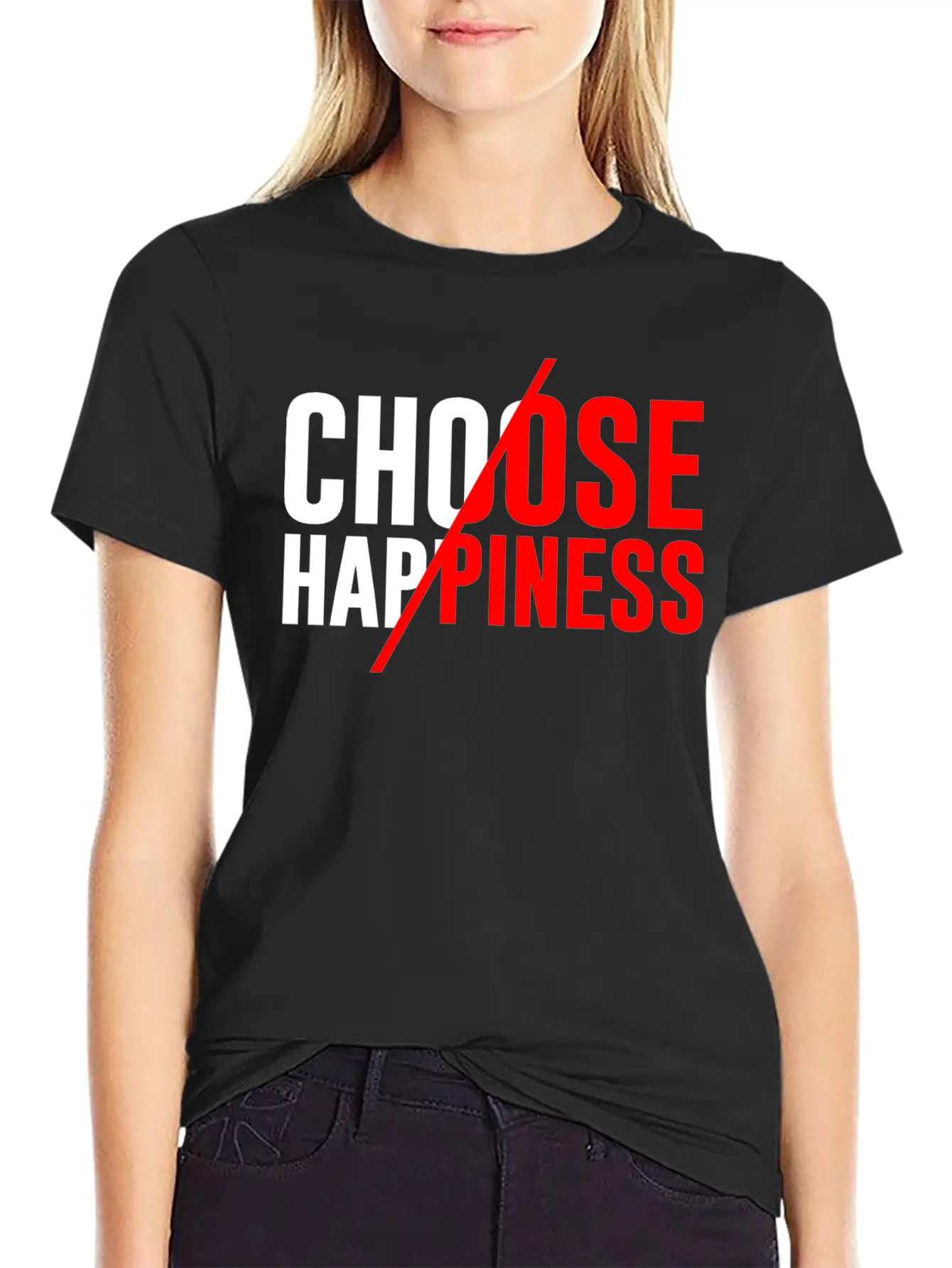 Choose Happiness Essential Unisex Summer Tee – Soft Cotton Casual Fit