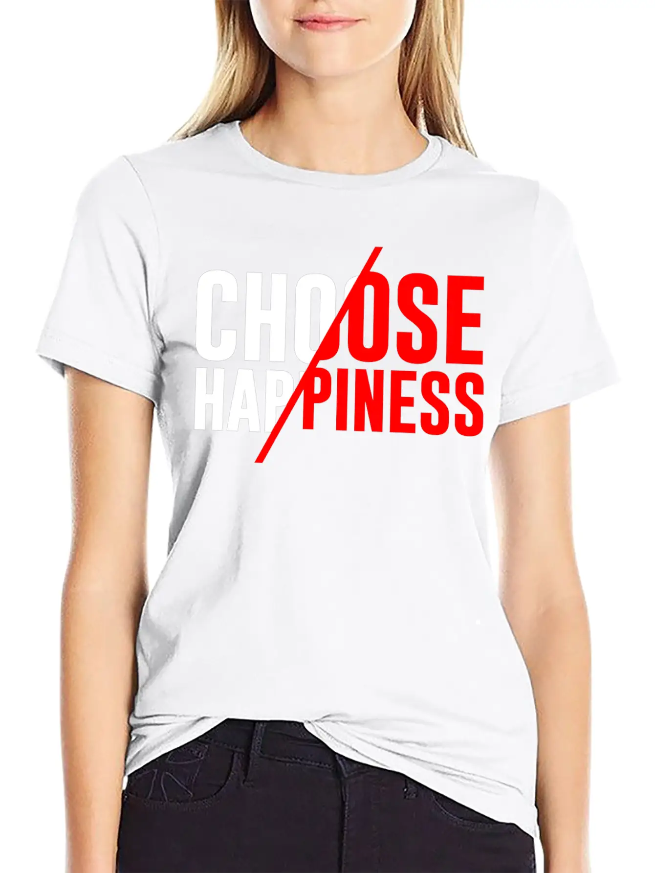 Choose Happiness Essential Unisex Summer Tee – Soft Cotton Casual Fit