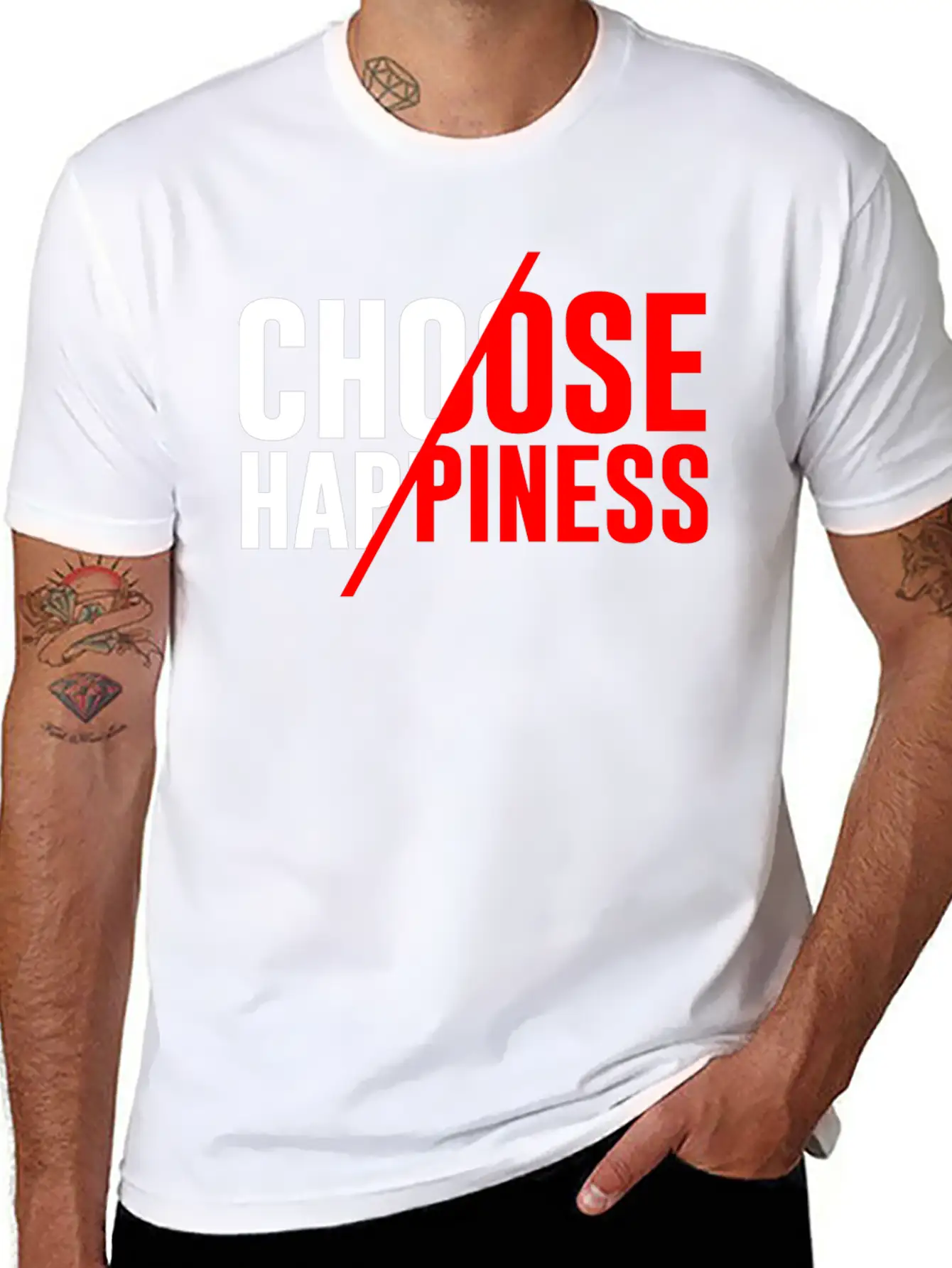 Choose Happiness Essential Unisex Summer Tee – Soft Cotton Casual Fit