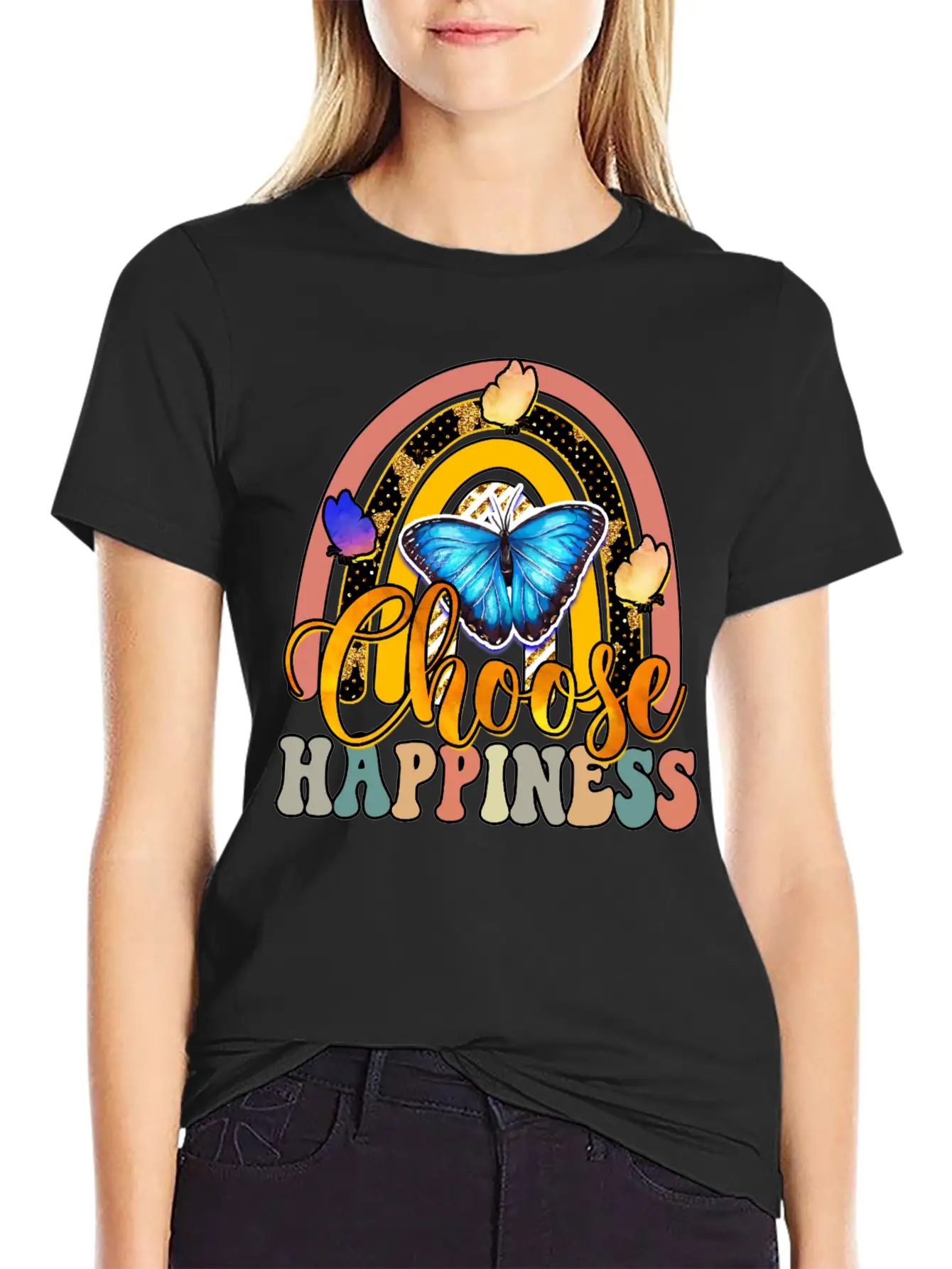 Choose Happiness Timeless Short Sleeve Tee – Comfy And Minimalist Design