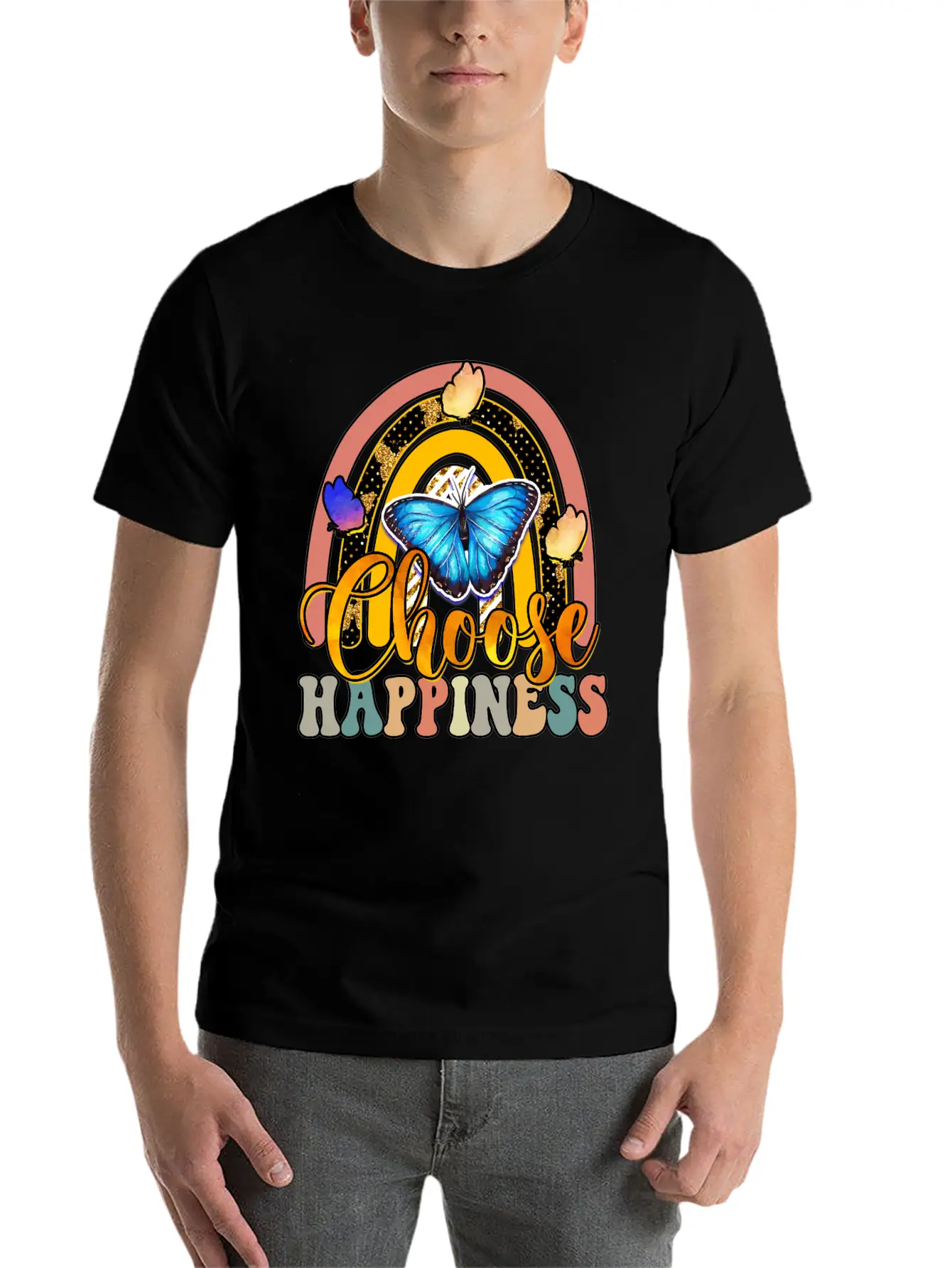 Choose Happiness Timeless Short Sleeve Tee – Comfy And Minimalist Design