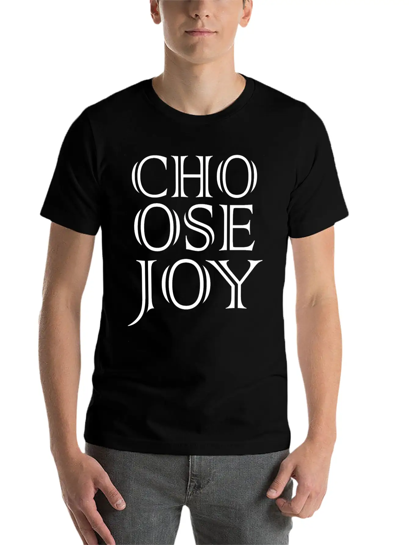 Choose Joy Unisex Casual T-Shirt – Clean Design For Daily Comfort