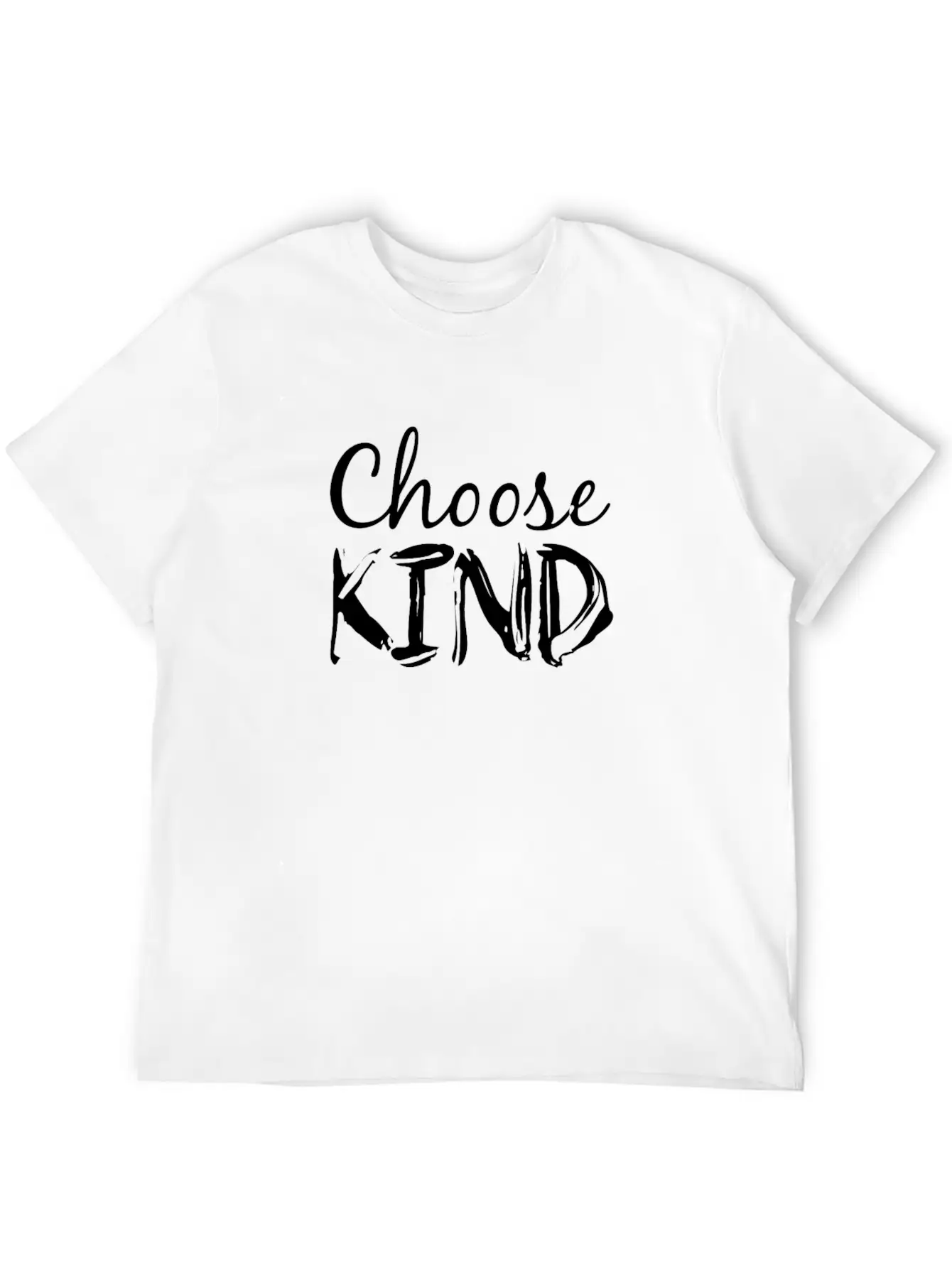 Choose Kind Anti-Bullying Message Unisex Short Sleeve Soft Cotton T-Shirt – Casual Everyday Wear