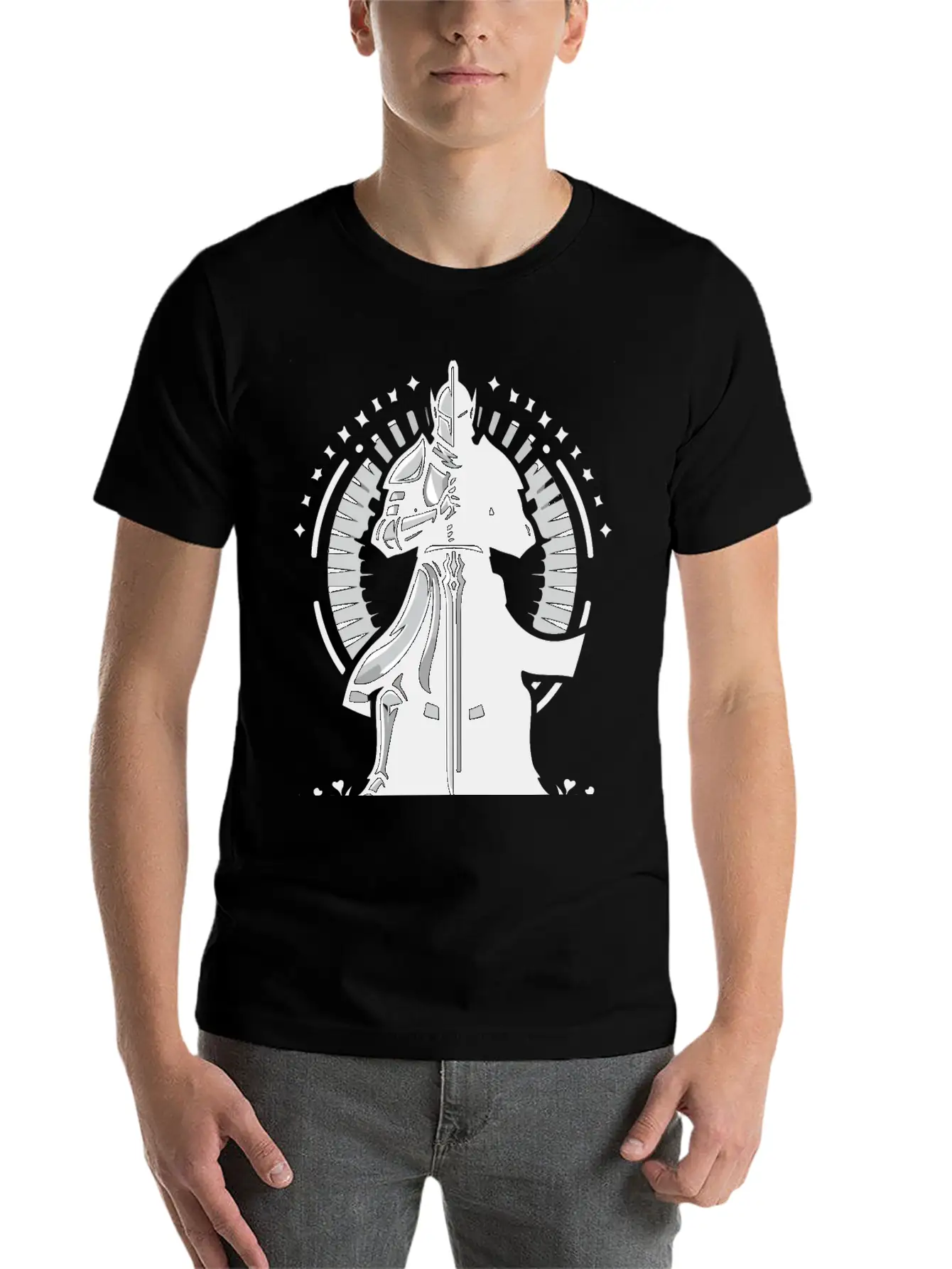 Choose Peaceful Battle | Serene Warrior Design Timeless Short Sleeve Tee – Comfy And Minimalist Design