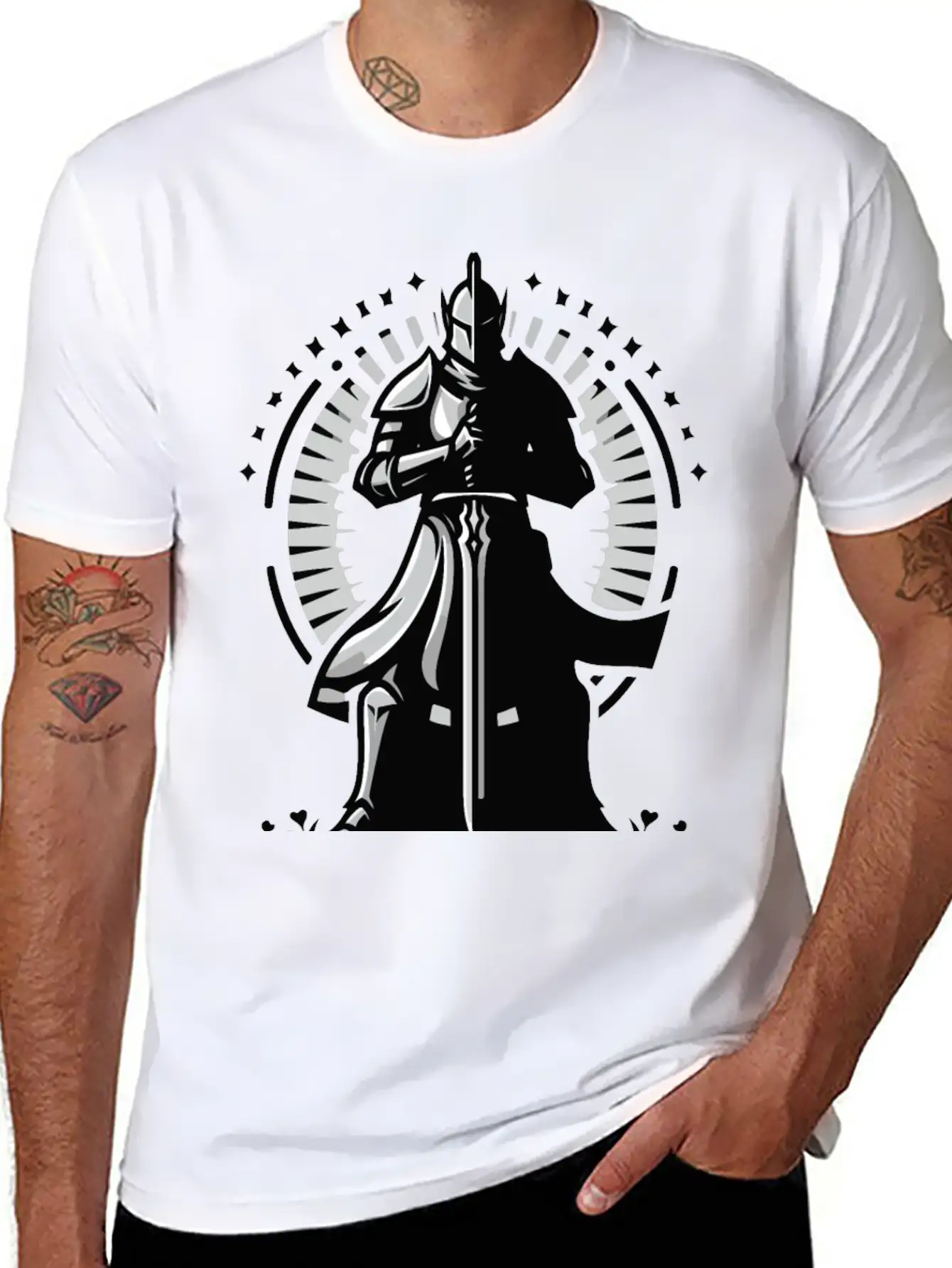 Choose Peaceful Battle | Serene Warrior Design Timeless Short Sleeve Tee – Comfy And Minimalist Design