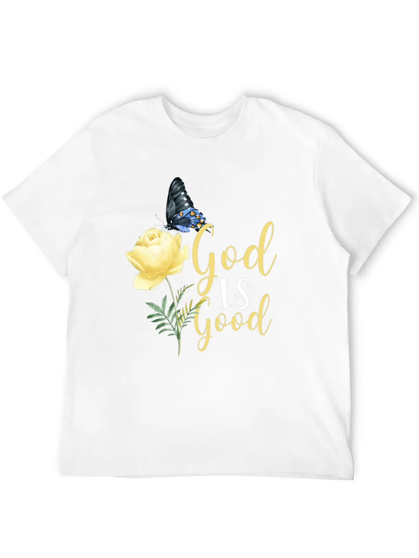 Christian Bible Verse Butterfly Timeless Short Sleeve Tee – Comfy And Minimalist Design