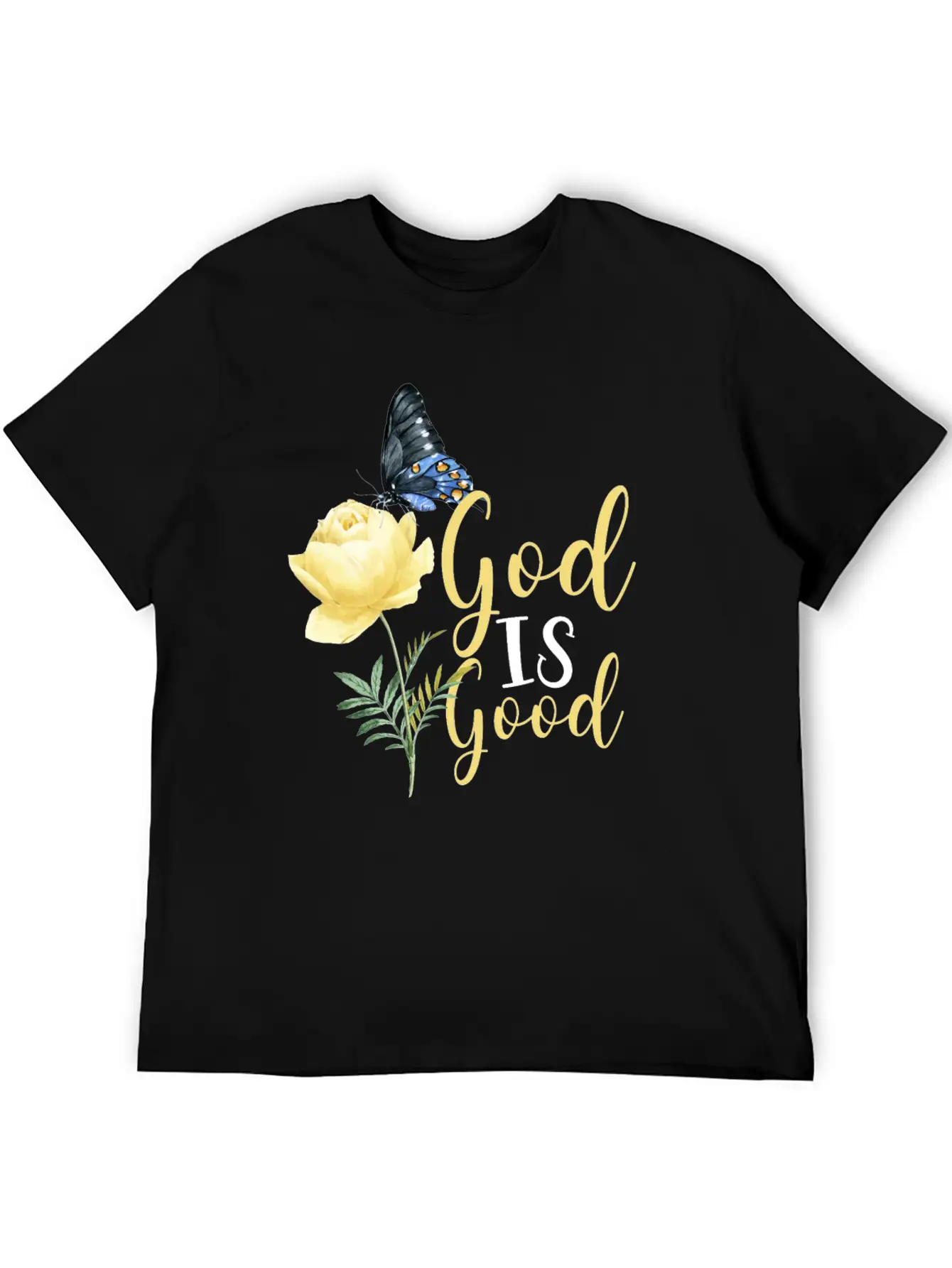 Christian Bible Verse Butterfly Timeless Short Sleeve Tee – Comfy And Minimalist Design