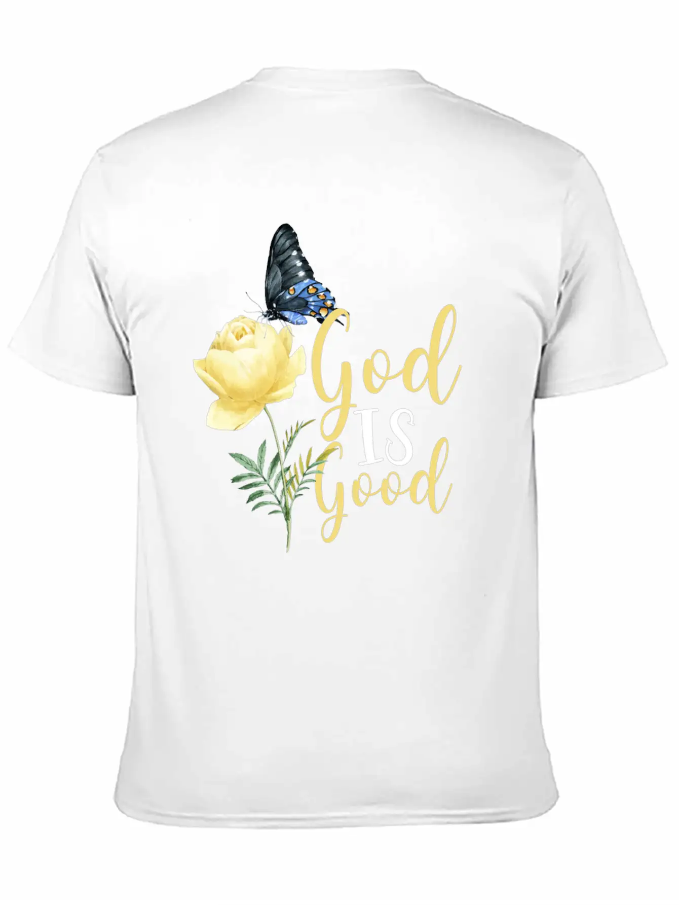 Christian Bible Verse Butterfly Timeless Short Sleeve Tee – Comfy And Minimalist Design