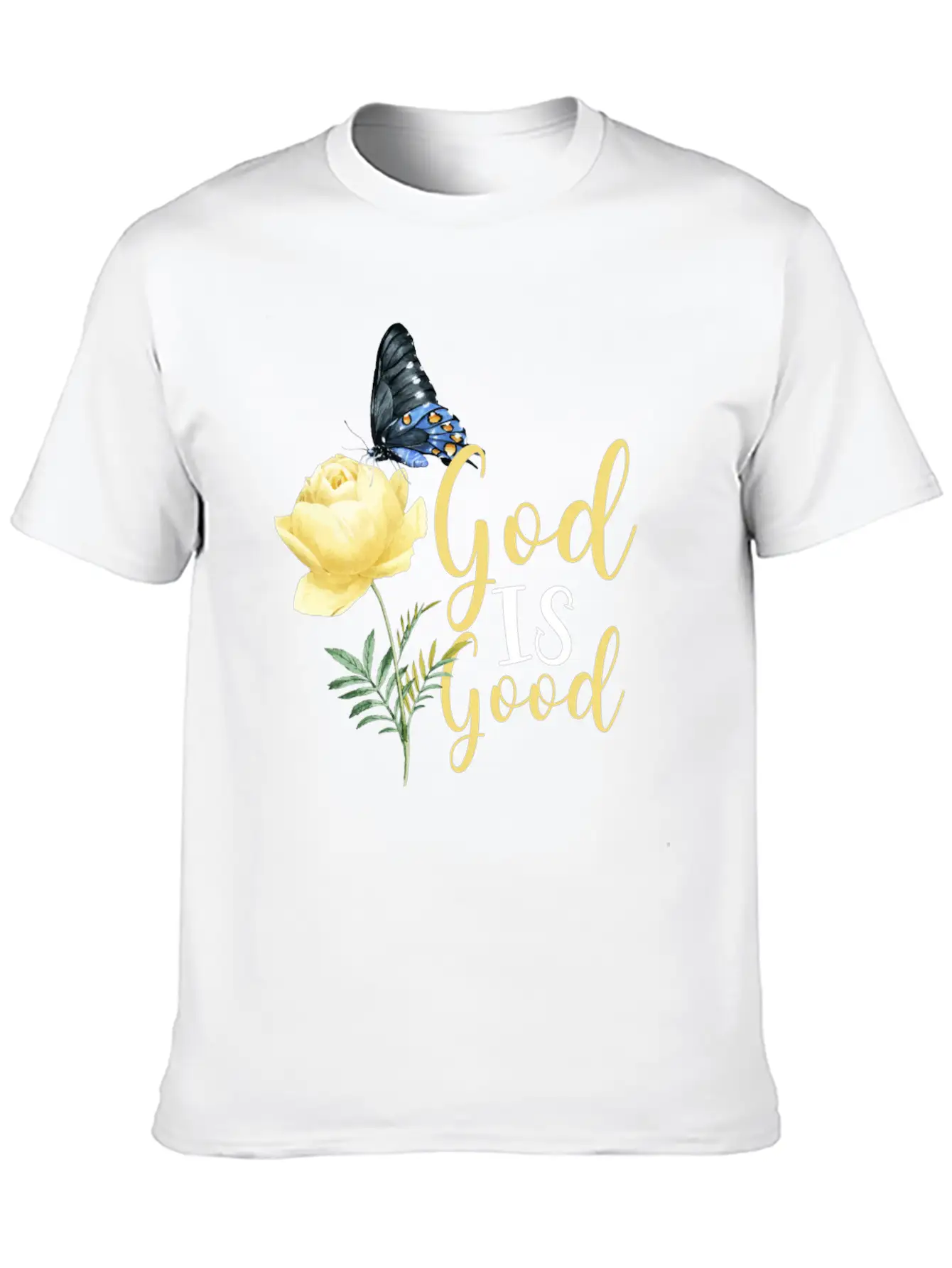 Christian Bible Verse Butterfly Timeless Short Sleeve Tee – Comfy And Minimalist Design
