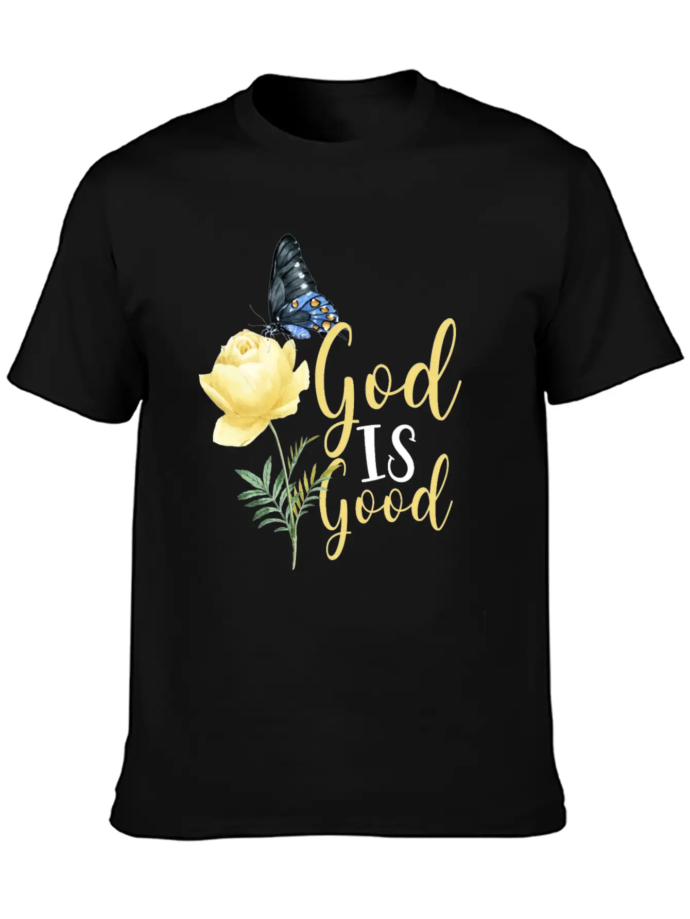 Christian Bible Verse Butterfly Timeless Short Sleeve Tee – Comfy And Minimalist Design
