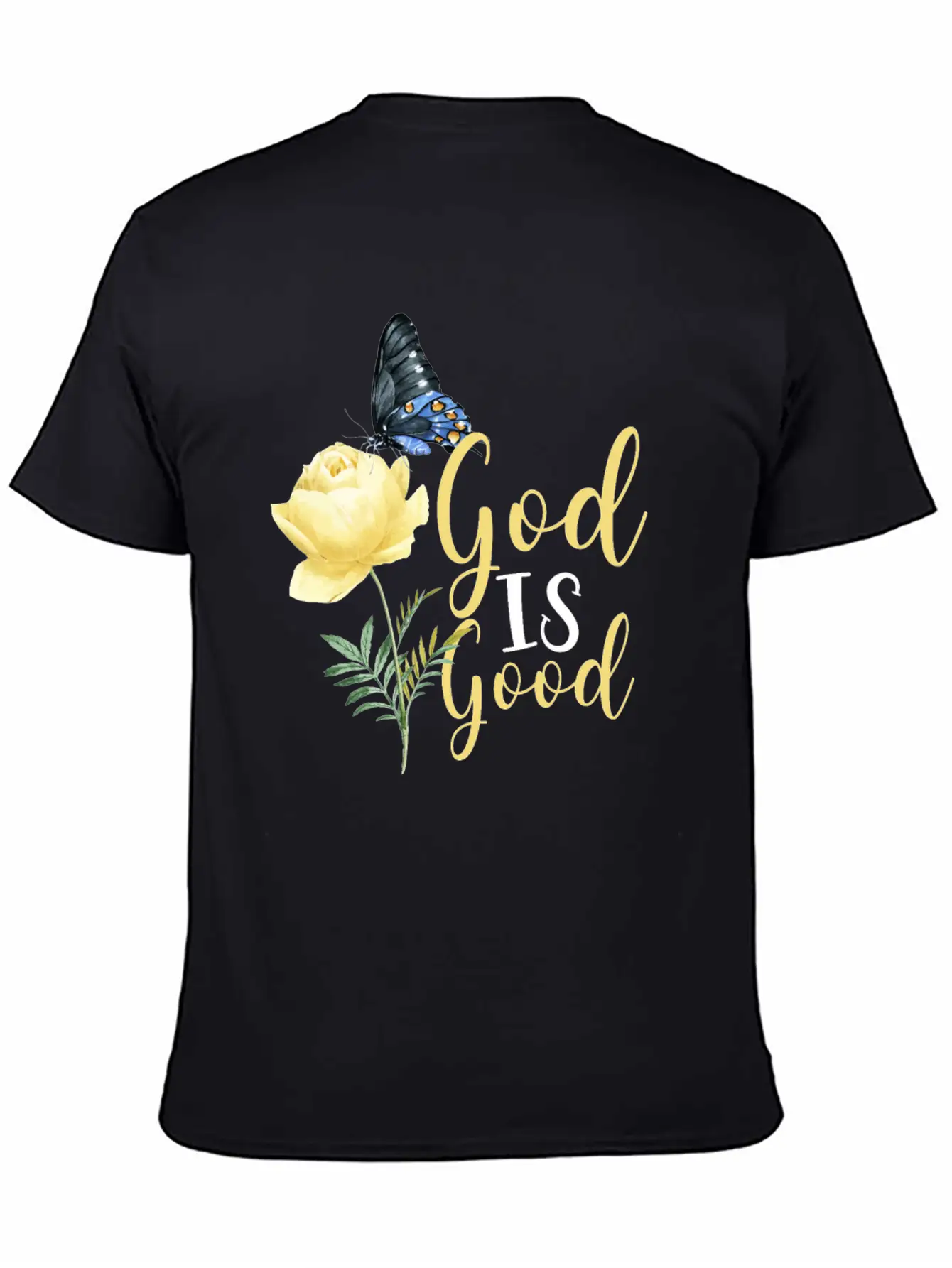Christian Bible Verse Butterfly Timeless Short Sleeve Tee – Comfy And Minimalist Design