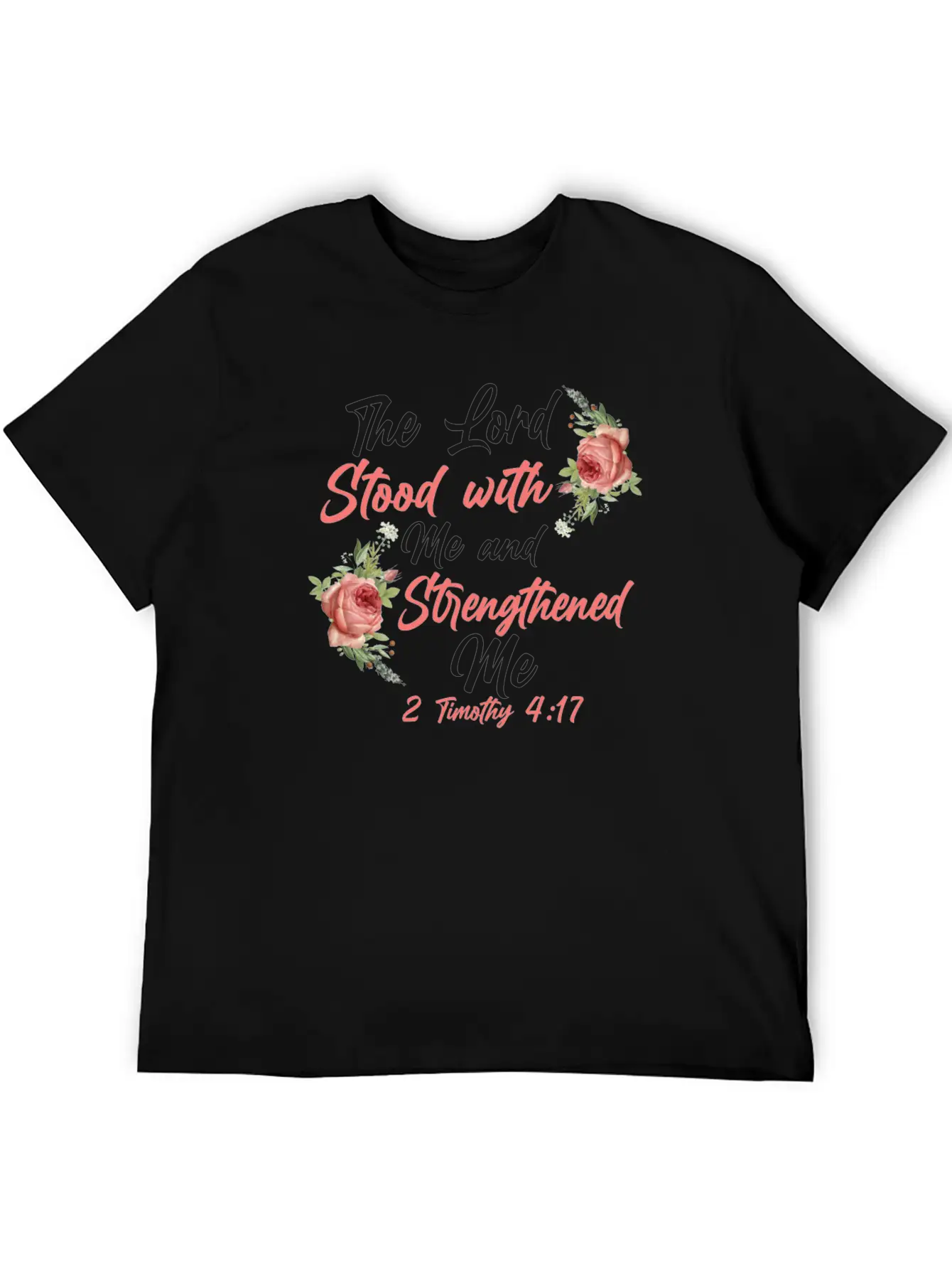 Christian Bible Verse Quote Rose Unisex Casual T-Shirt – Clean Design For Daily Comfort